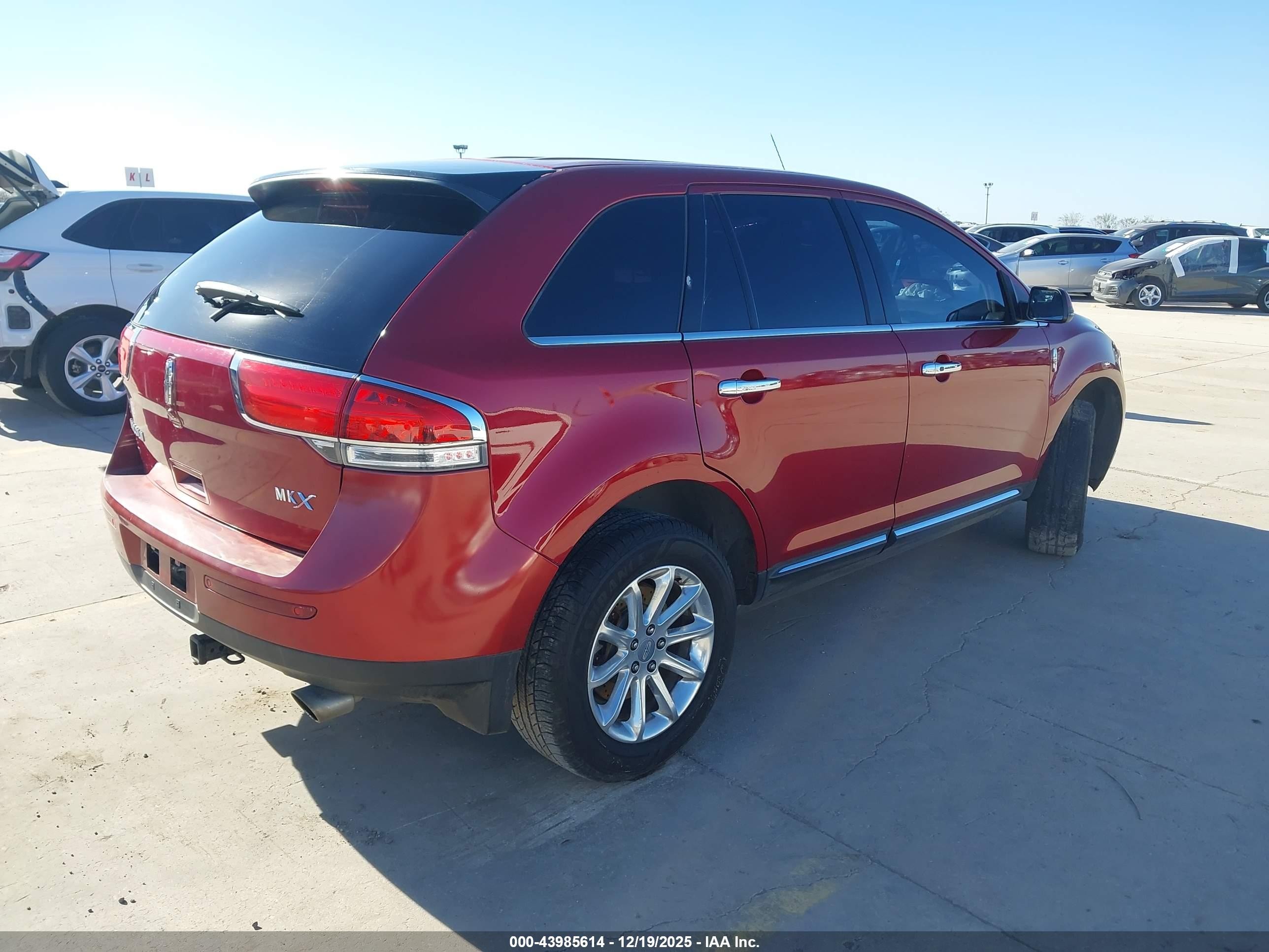2015 Lincoln Mkx   Red vin: 2LMDJ6JK4FBL23444