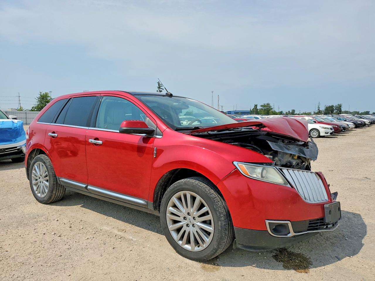 2011 Lincoln Mkx Красный vin: 2LMDJ6JK5BBJ25692