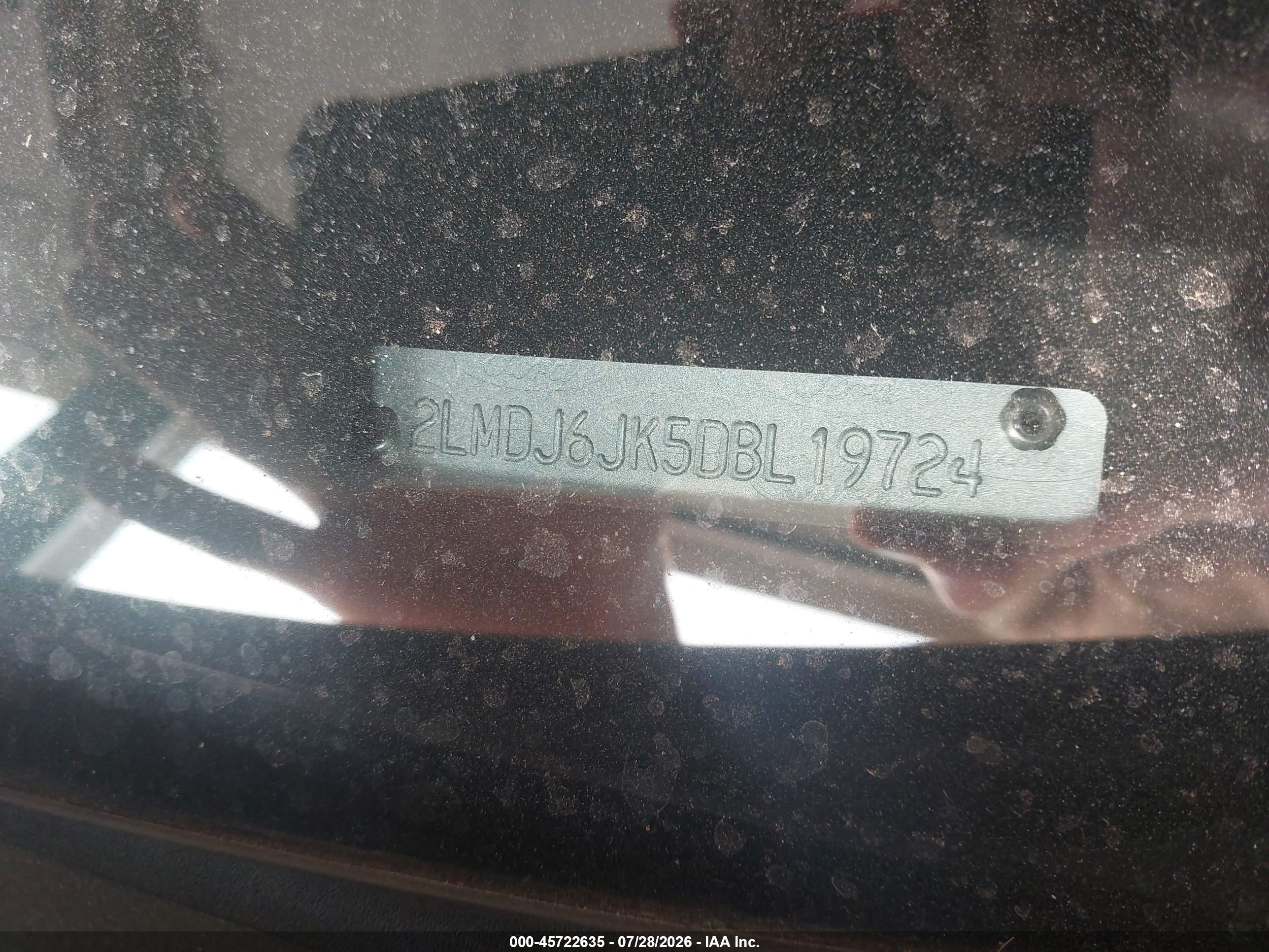 2013 Lincoln Mkx   Белый vin: 2LMDJ6JK5DBL19724