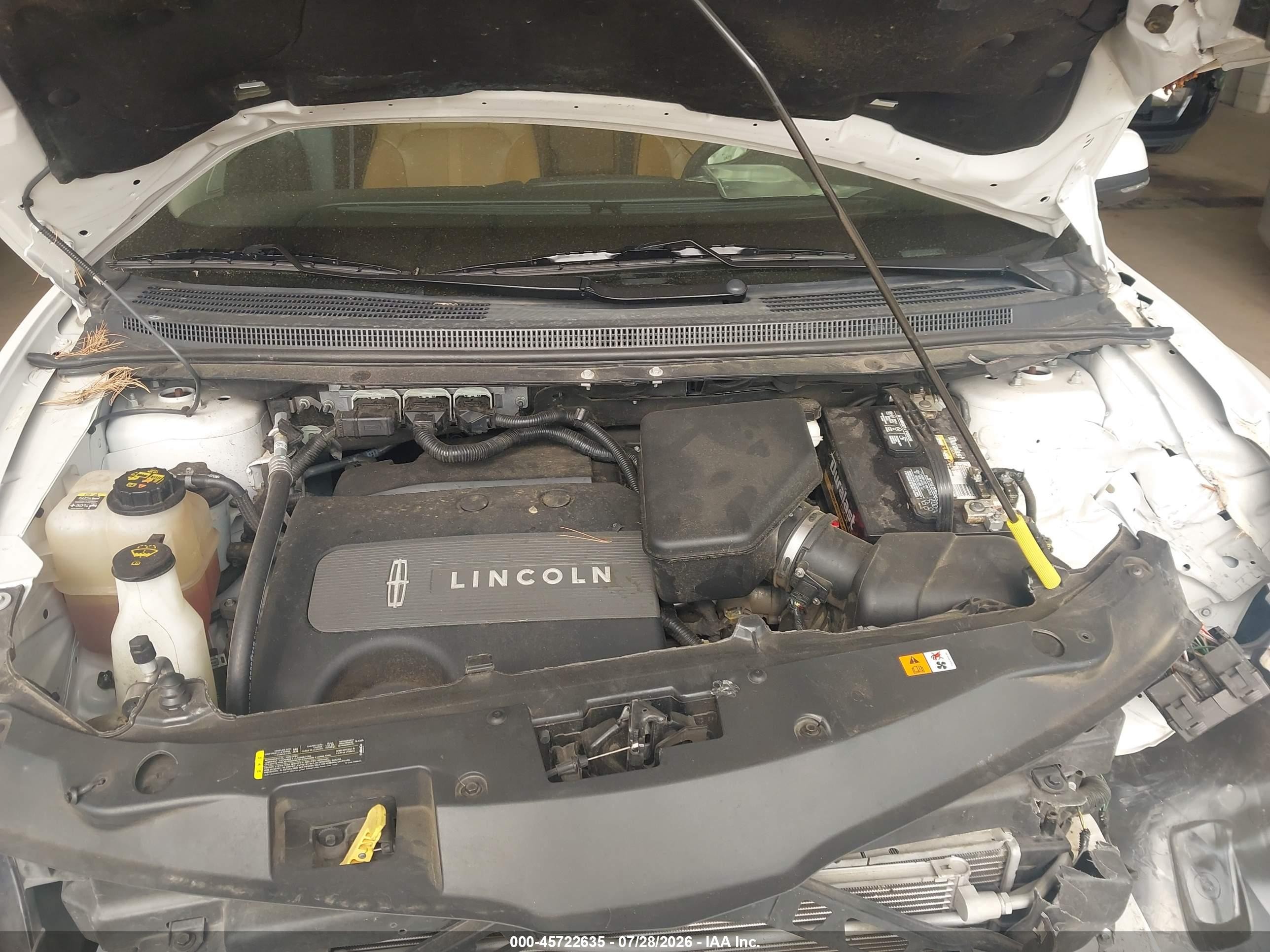 2013 Lincoln Mkx   Белый vin: 2LMDJ6JK5DBL19724