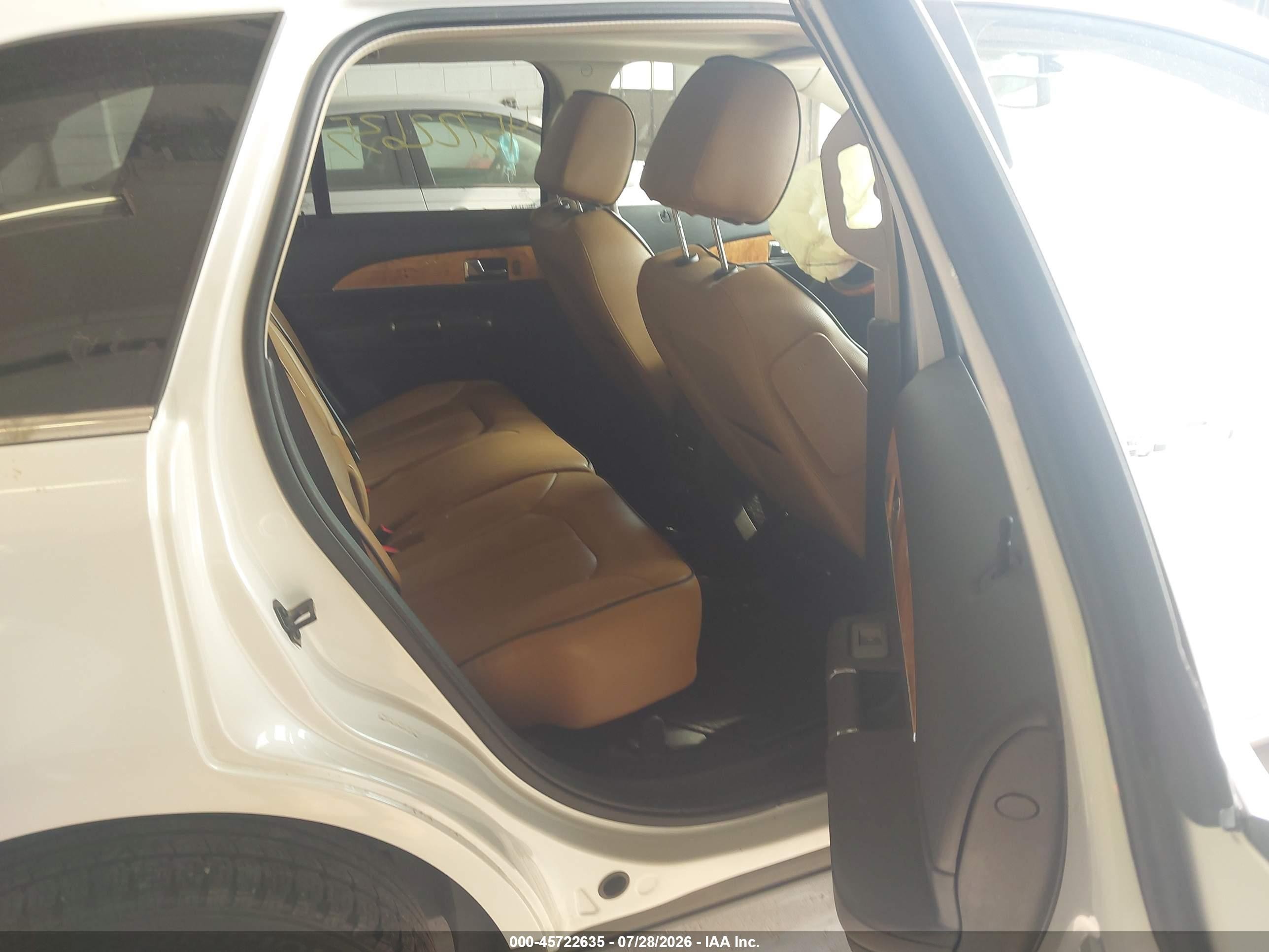 2013 Lincoln Mkx   Белый vin: 2LMDJ6JK5DBL19724