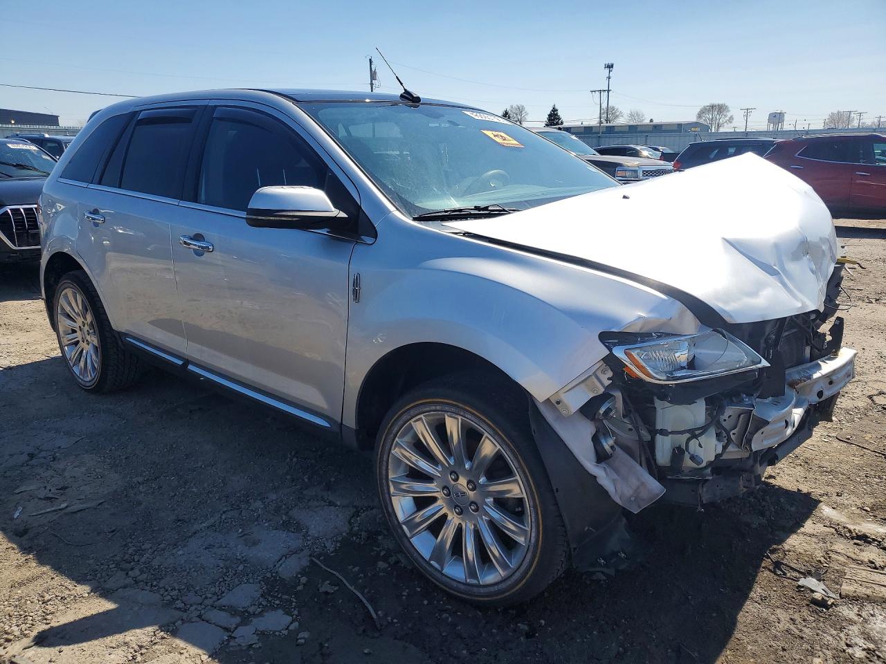 2013 Lincoln Mkx Silver vin: 2LMDJ6JK5DBL21814
