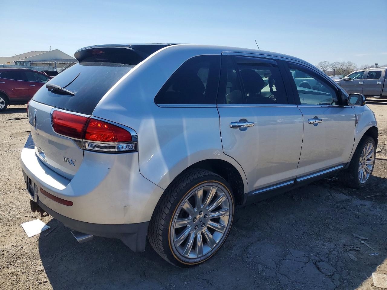 2013 Lincoln Mkx Silver vin: 2LMDJ6JK5DBL21814