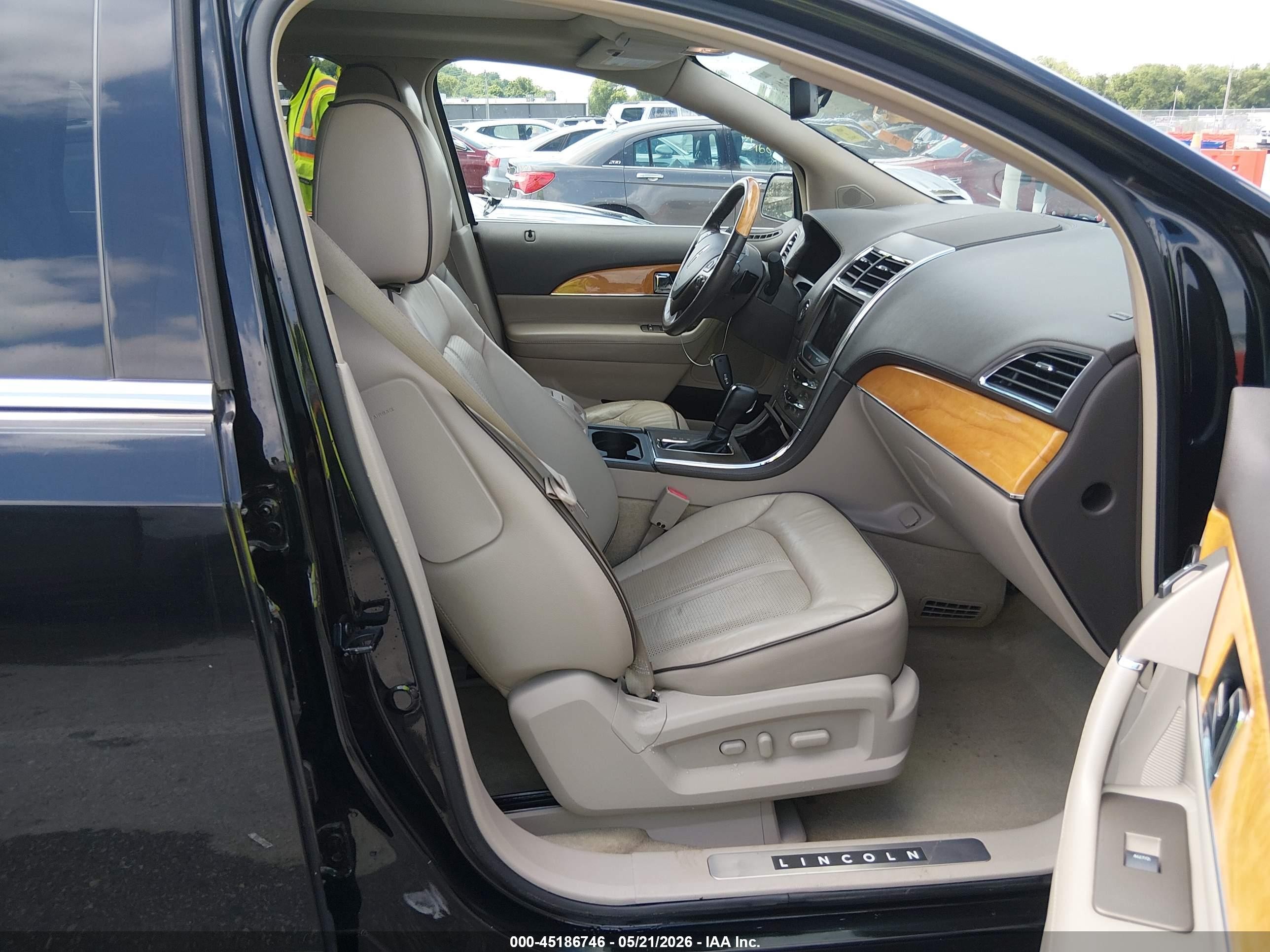 2013 Lincoln Mkx   Черный vin: 2LMDJ6JK5DBL23417