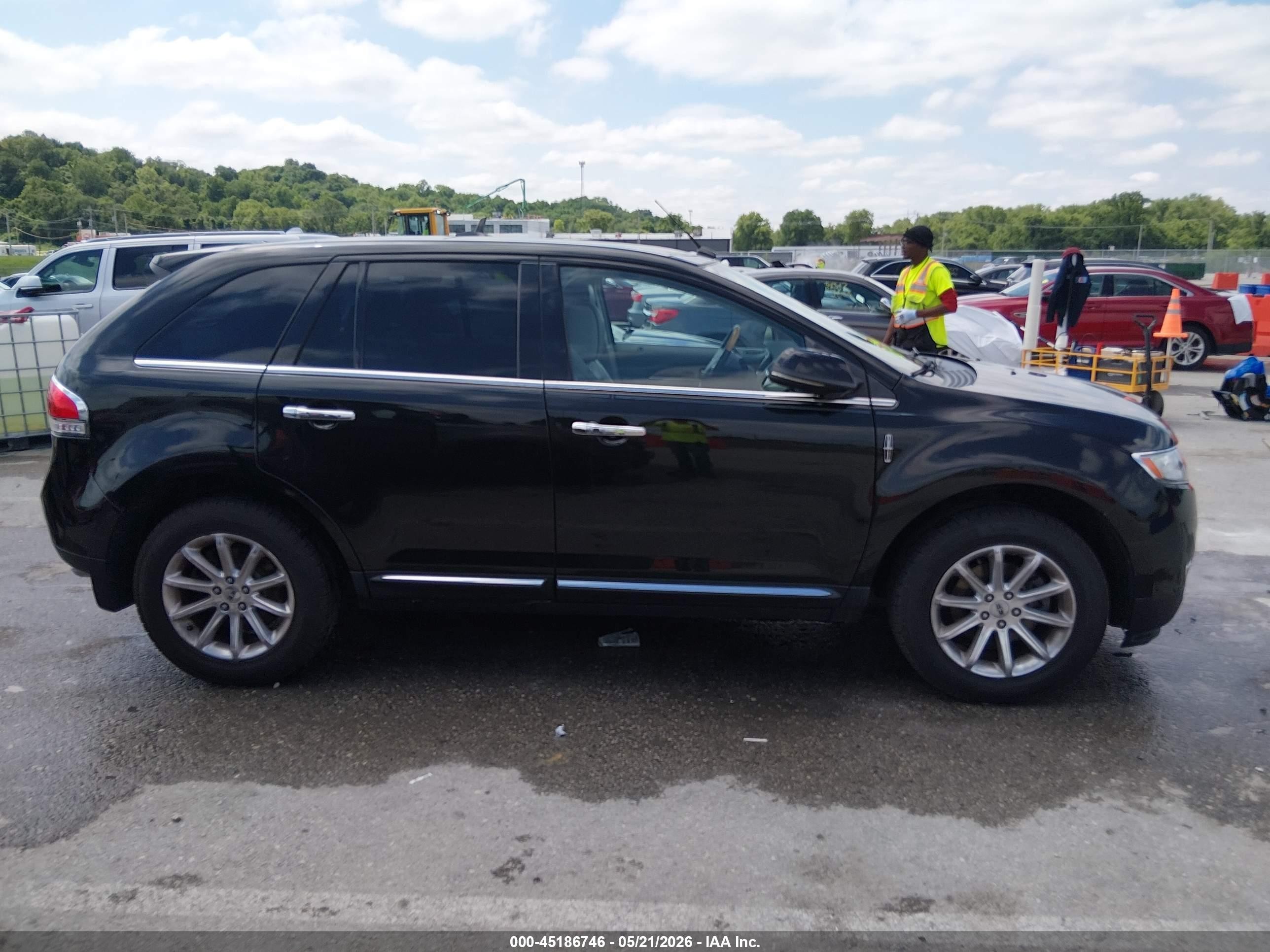 2013 Lincoln Mkx   Черный vin: 2LMDJ6JK5DBL23417