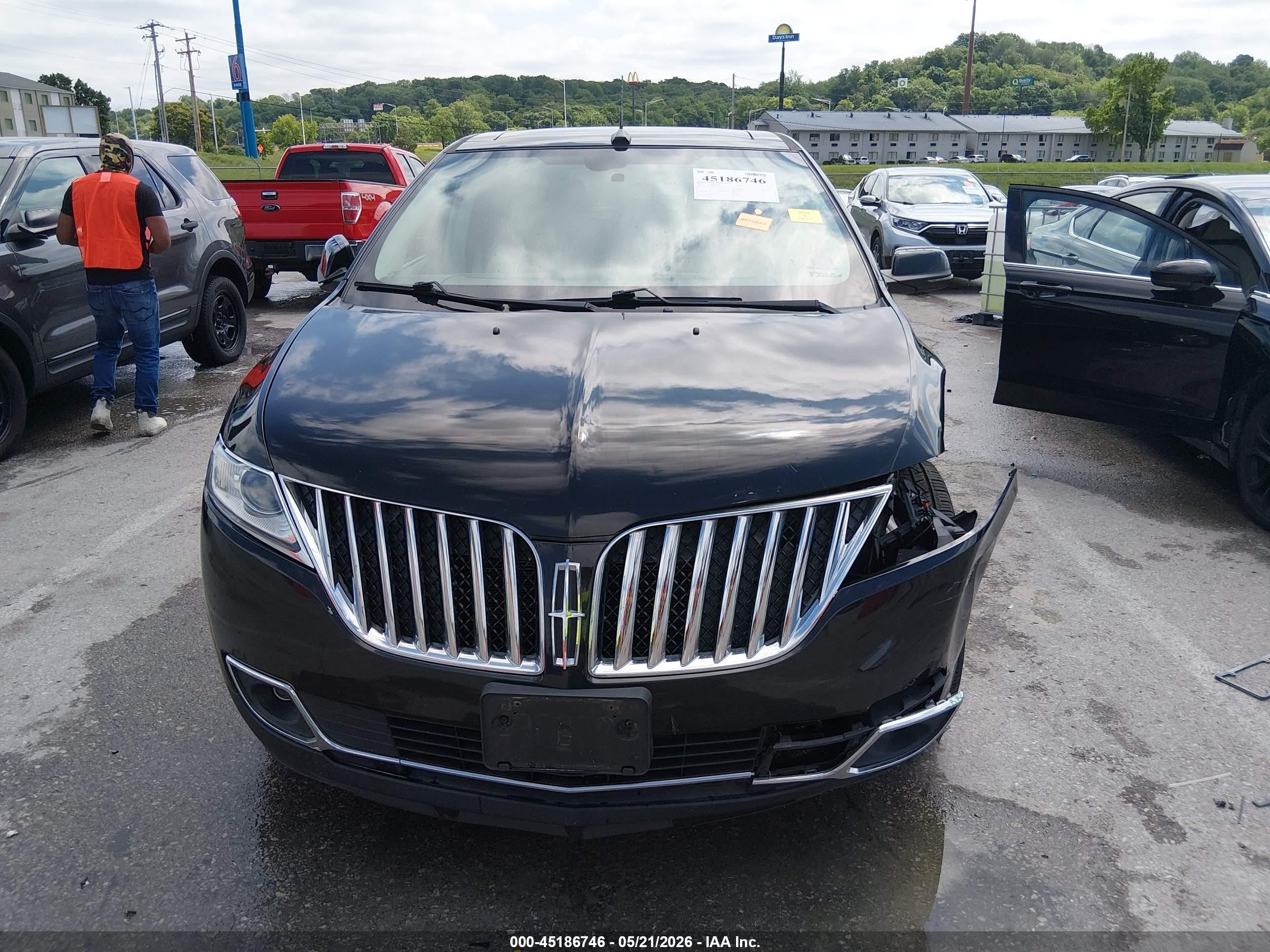 2013 Lincoln Mkx   Черный vin: 2LMDJ6JK5DBL23417