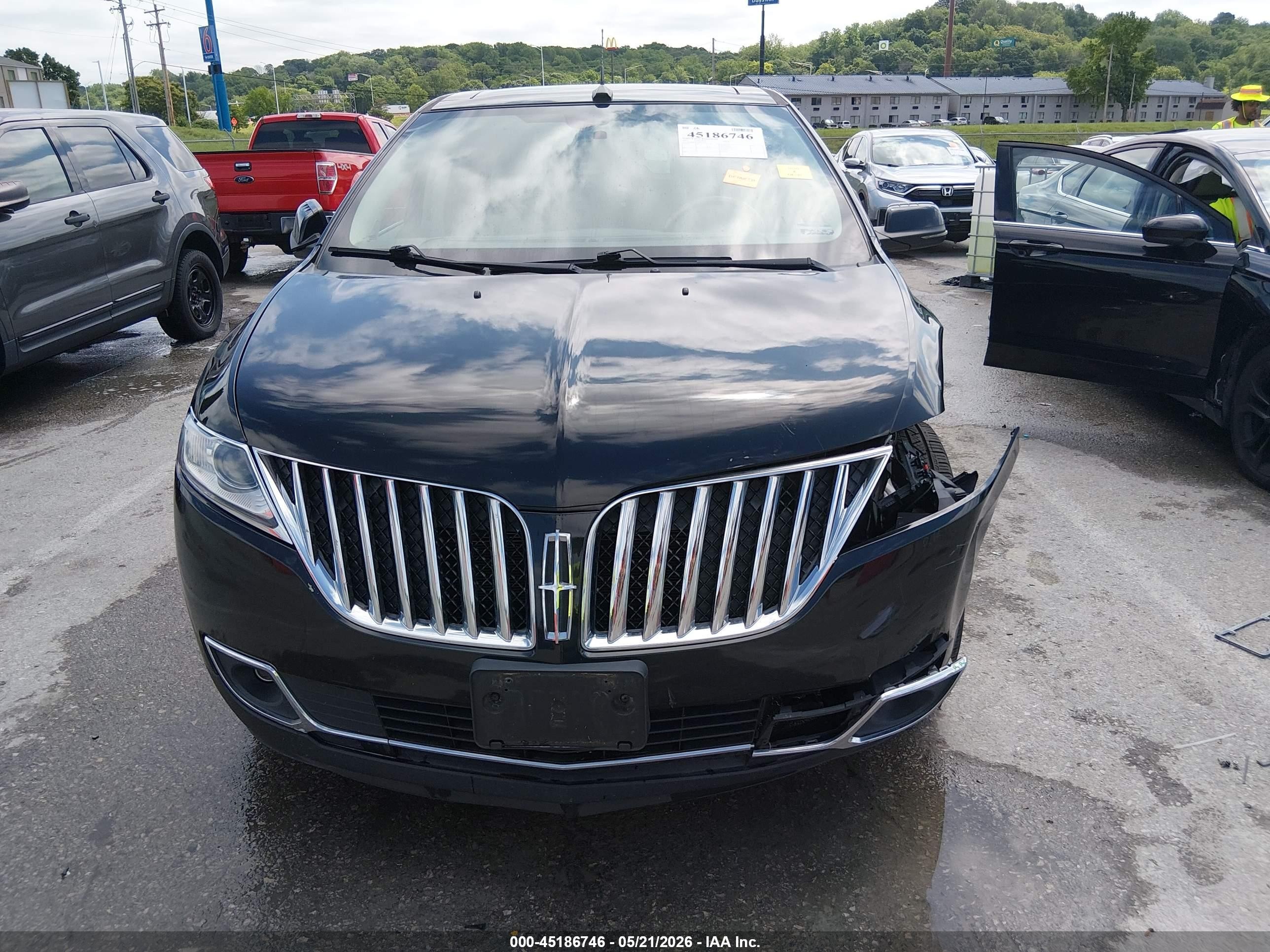 2013 Lincoln Mkx   Черный vin: 2LMDJ6JK5DBL23417