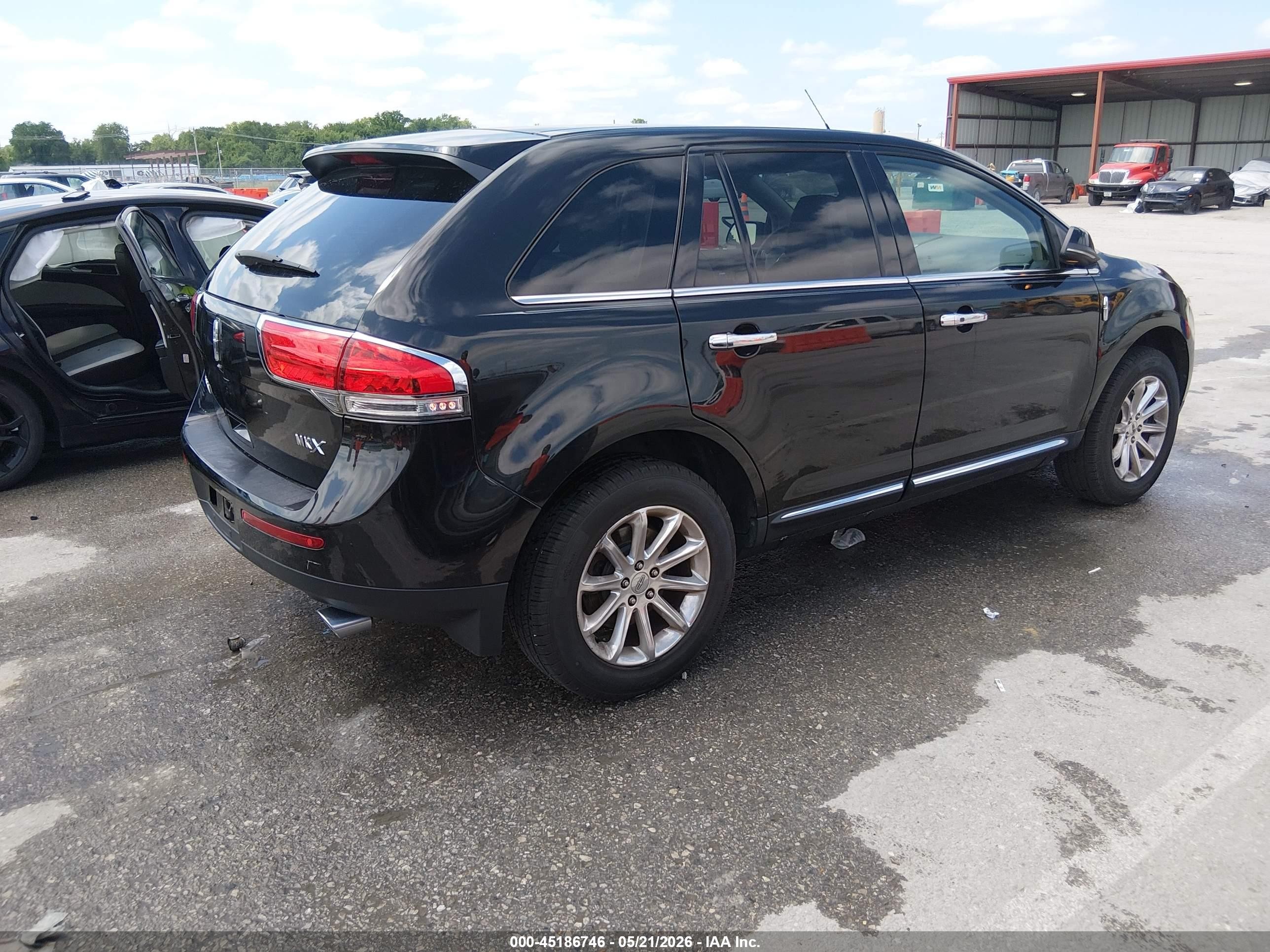 2013 Lincoln Mkx   Черный vin: 2LMDJ6JK5DBL23417