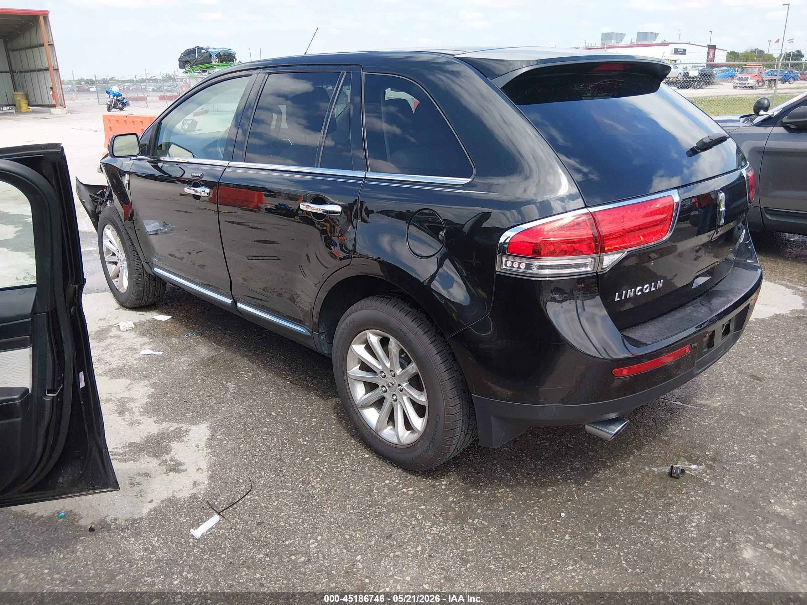 2013 Lincoln Mkx   Черный vin: 2LMDJ6JK5DBL23417