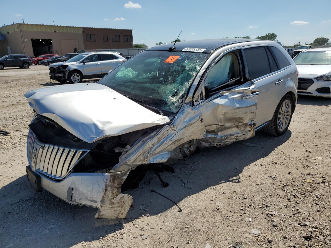 2013 Lincoln Mkx Silver vin: 2LMDJ6JK5DBL31355