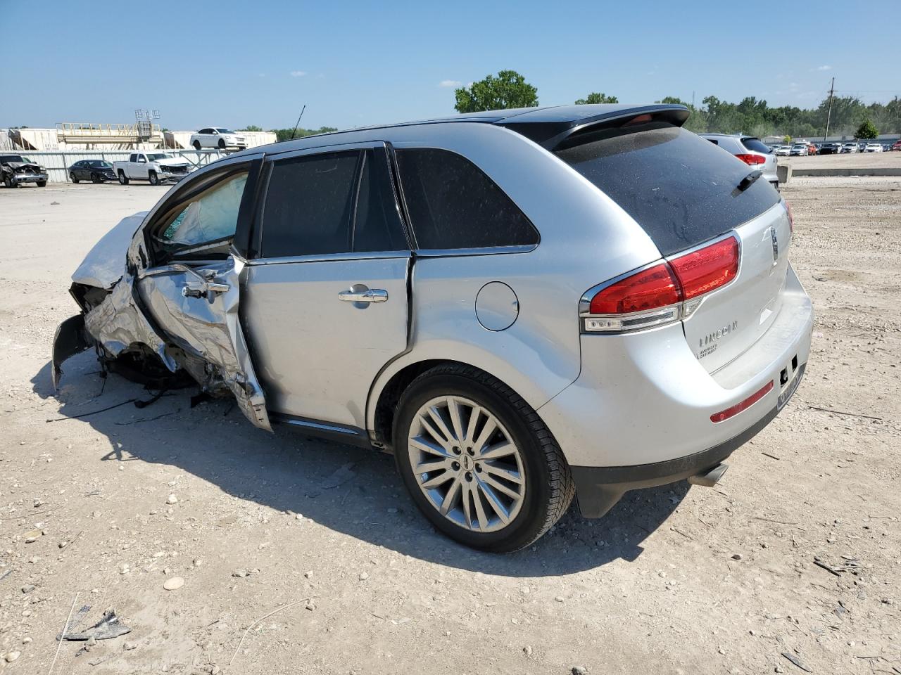 2013 Lincoln Mkx Silver vin: 2LMDJ6JK5DBL31355