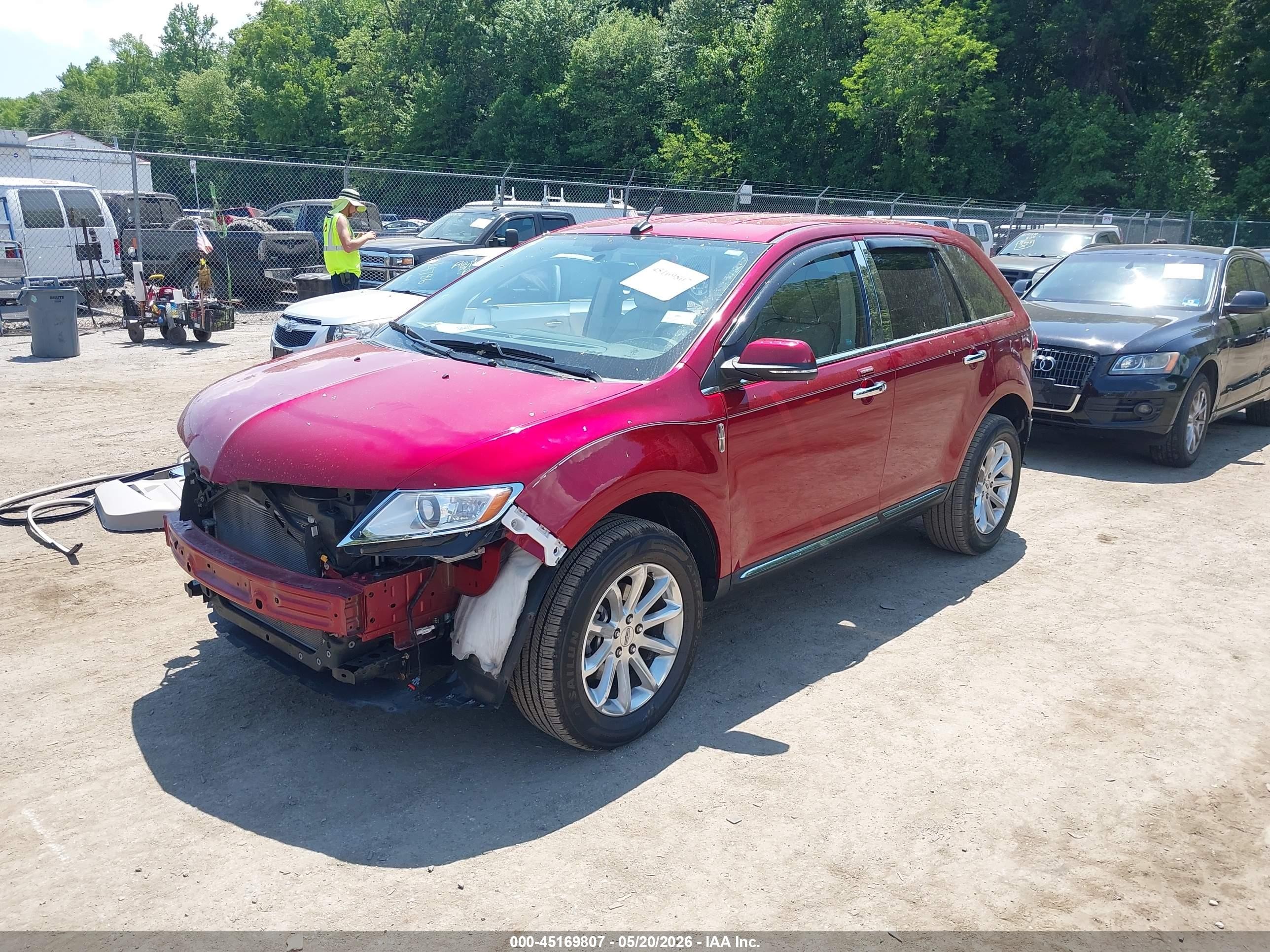 2013 Lincoln Mkx   Red vin: 2LMDJ6JK5DBL39892