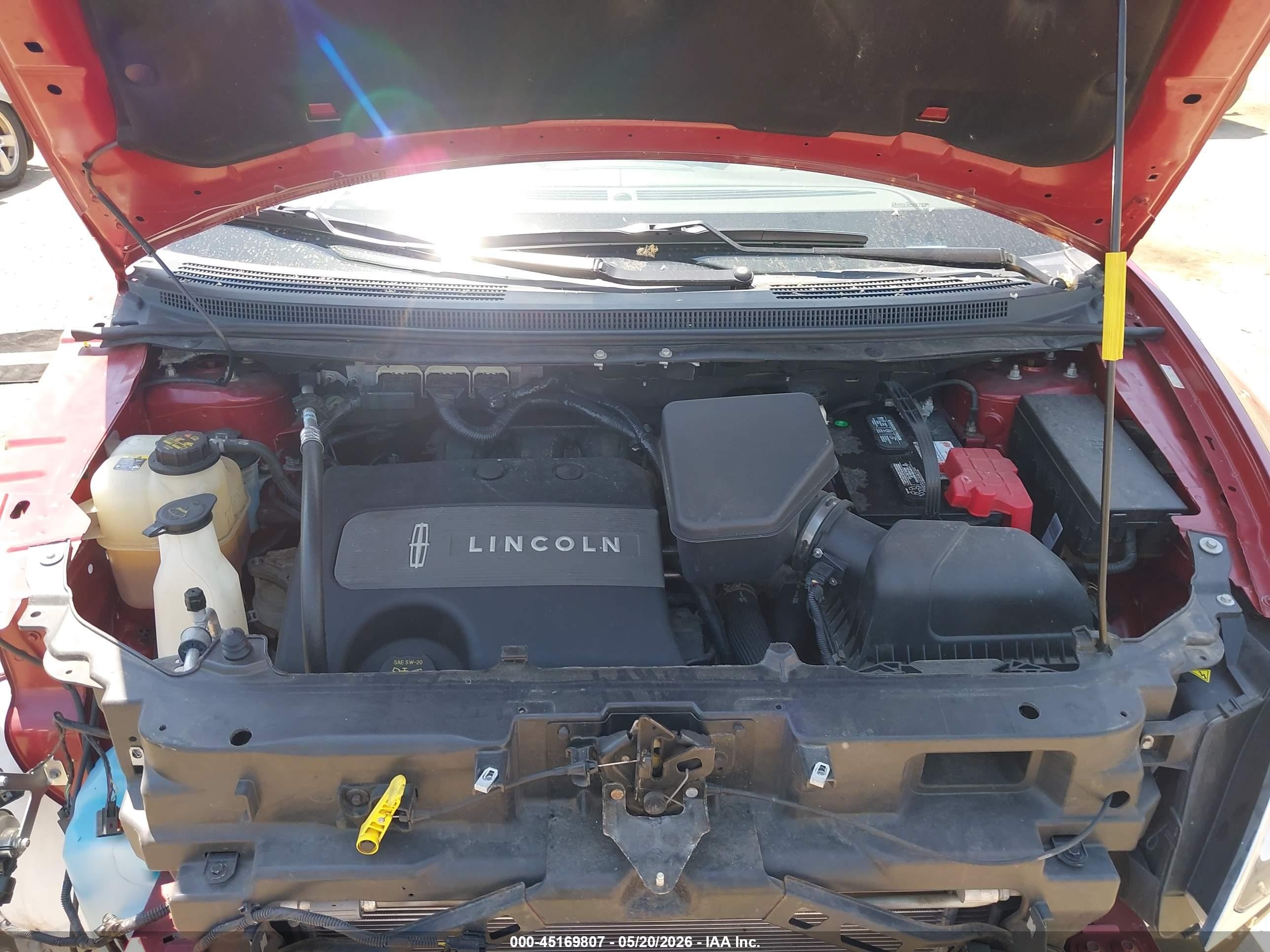 2013 Lincoln Mkx   Red vin: 2LMDJ6JK5DBL39892