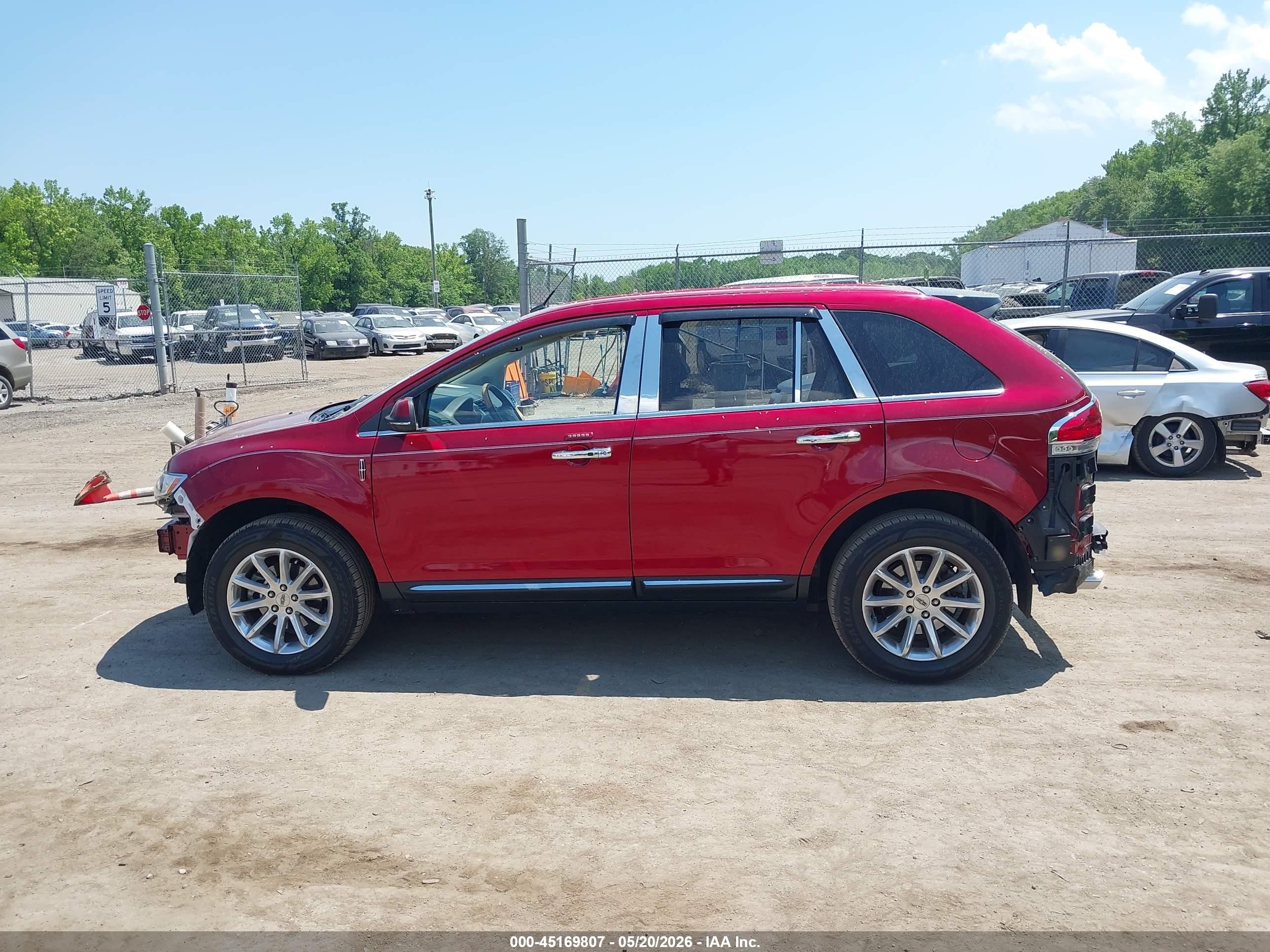 2013 Lincoln Mkx   Red vin: 2LMDJ6JK5DBL39892