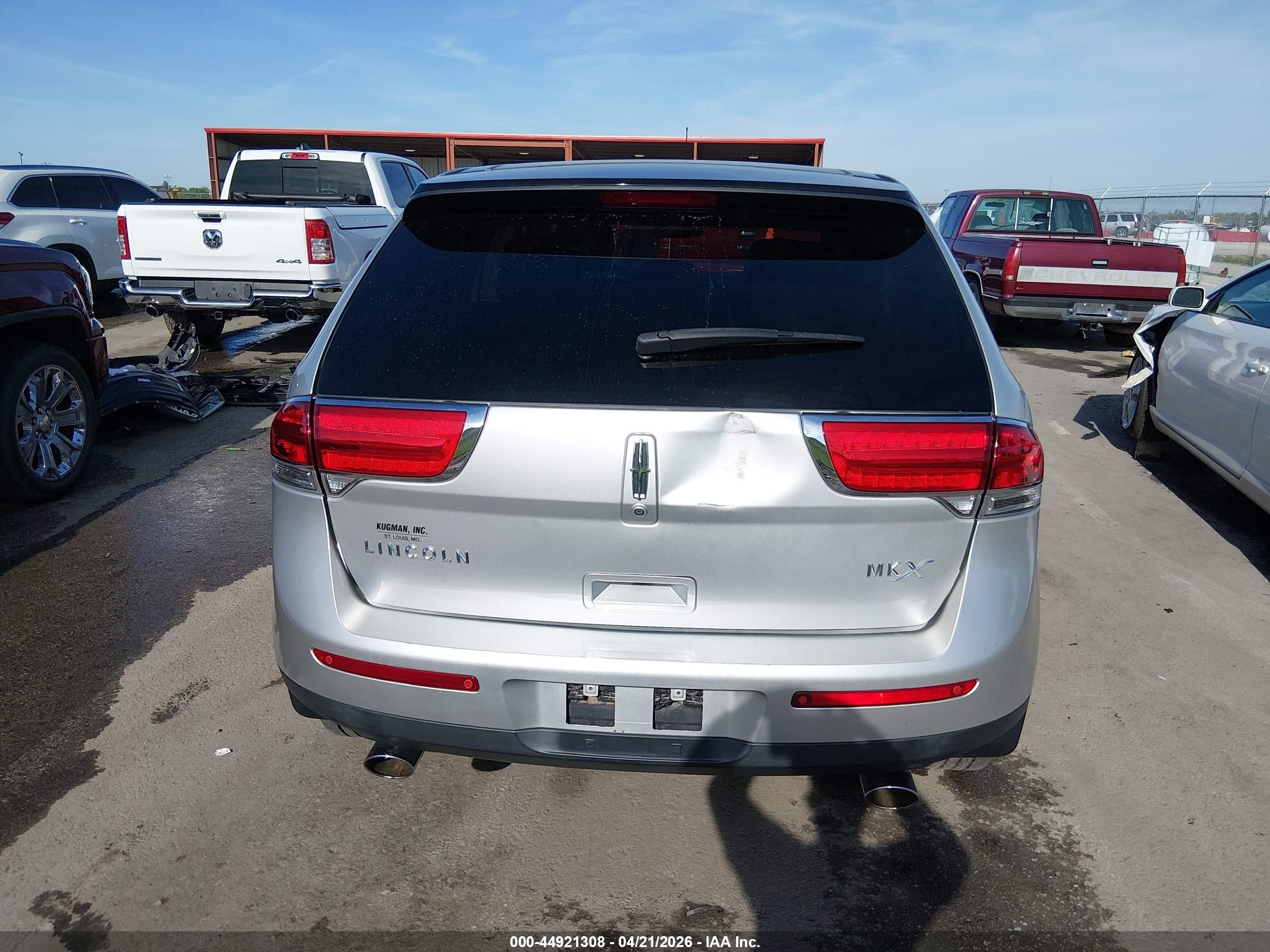 2013 Lincoln Mkx   Silver vin: 2LMDJ6JK5DBL41433