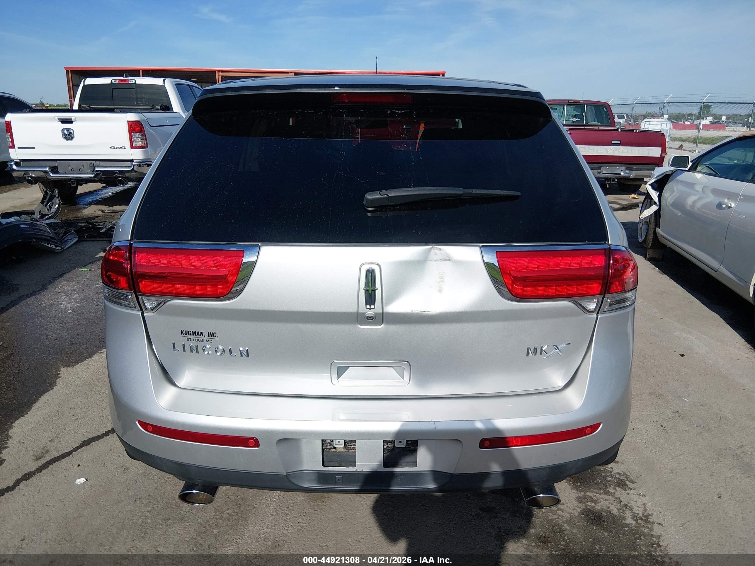 2013 Lincoln Mkx   Silver vin: 2LMDJ6JK5DBL41433
