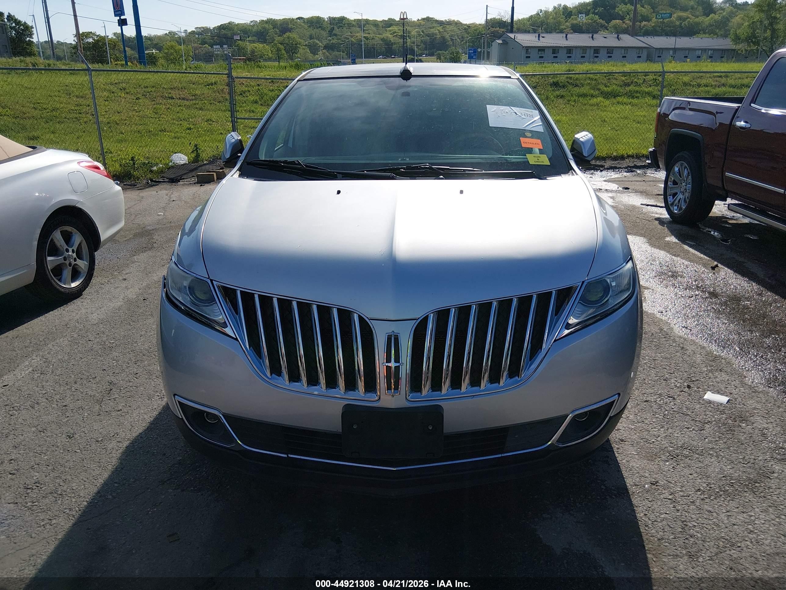 2013 Lincoln Mkx   Silver vin: 2LMDJ6JK5DBL41433