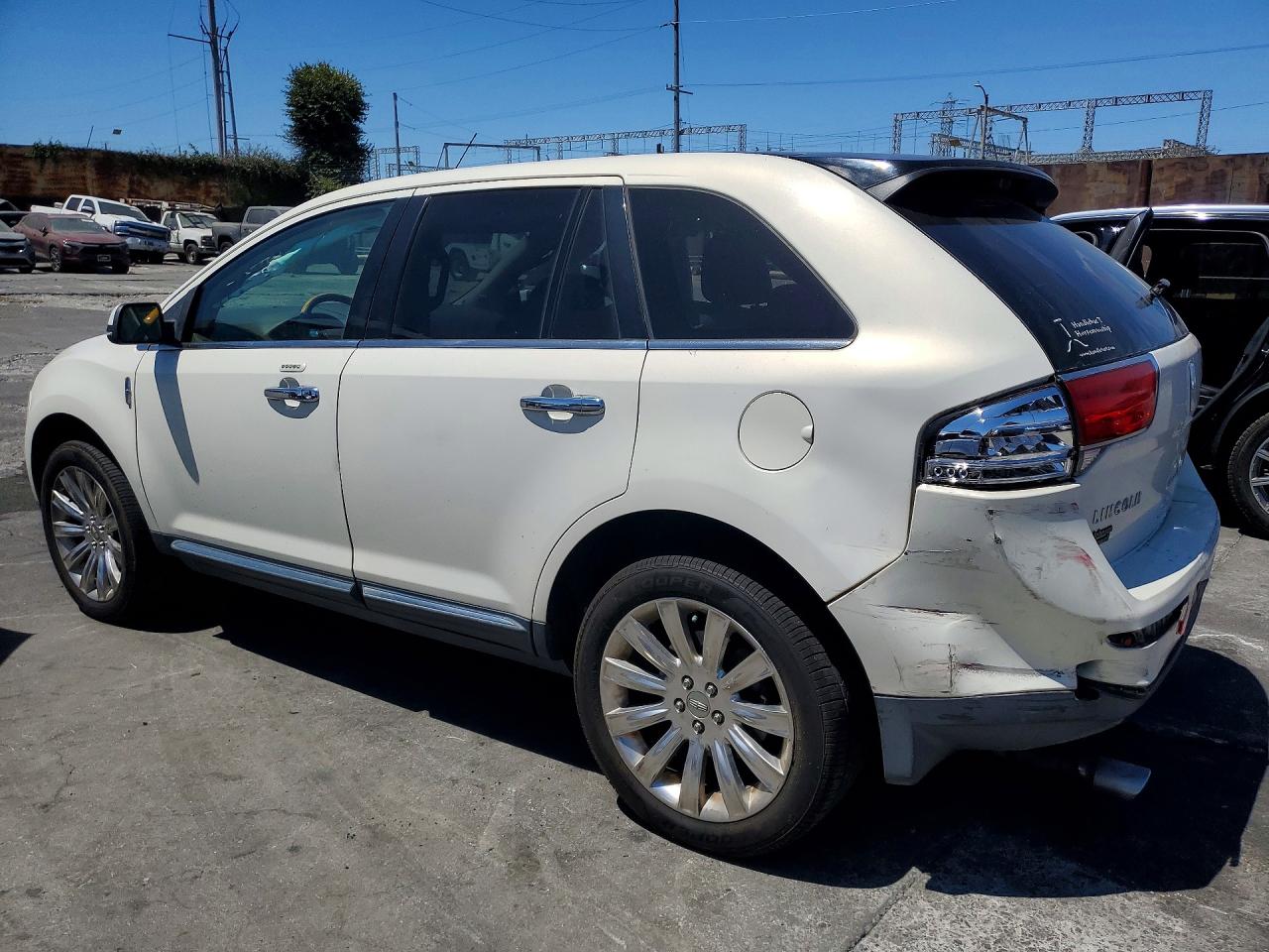 2013 Lincoln Mkx Белый vin: 2LMDJ6JK5DBL46499