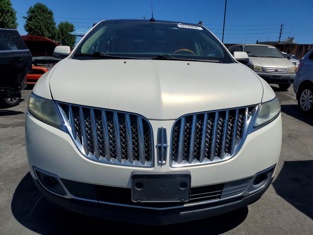 2013 Lincoln Mkx Белый vin: 2LMDJ6JK5DBL46499