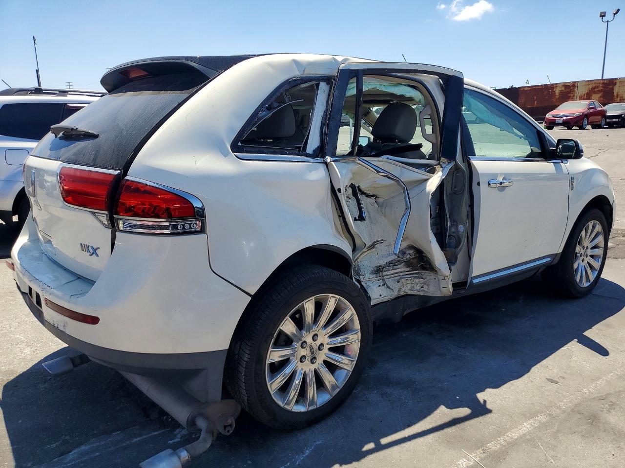 2013 Lincoln Mkx Белый vin: 2LMDJ6JK5DBL46499