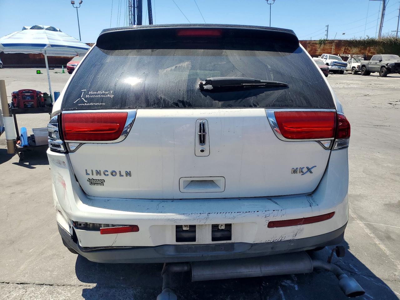 2013 Lincoln Mkx Белый vin: 2LMDJ6JK5DBL46499