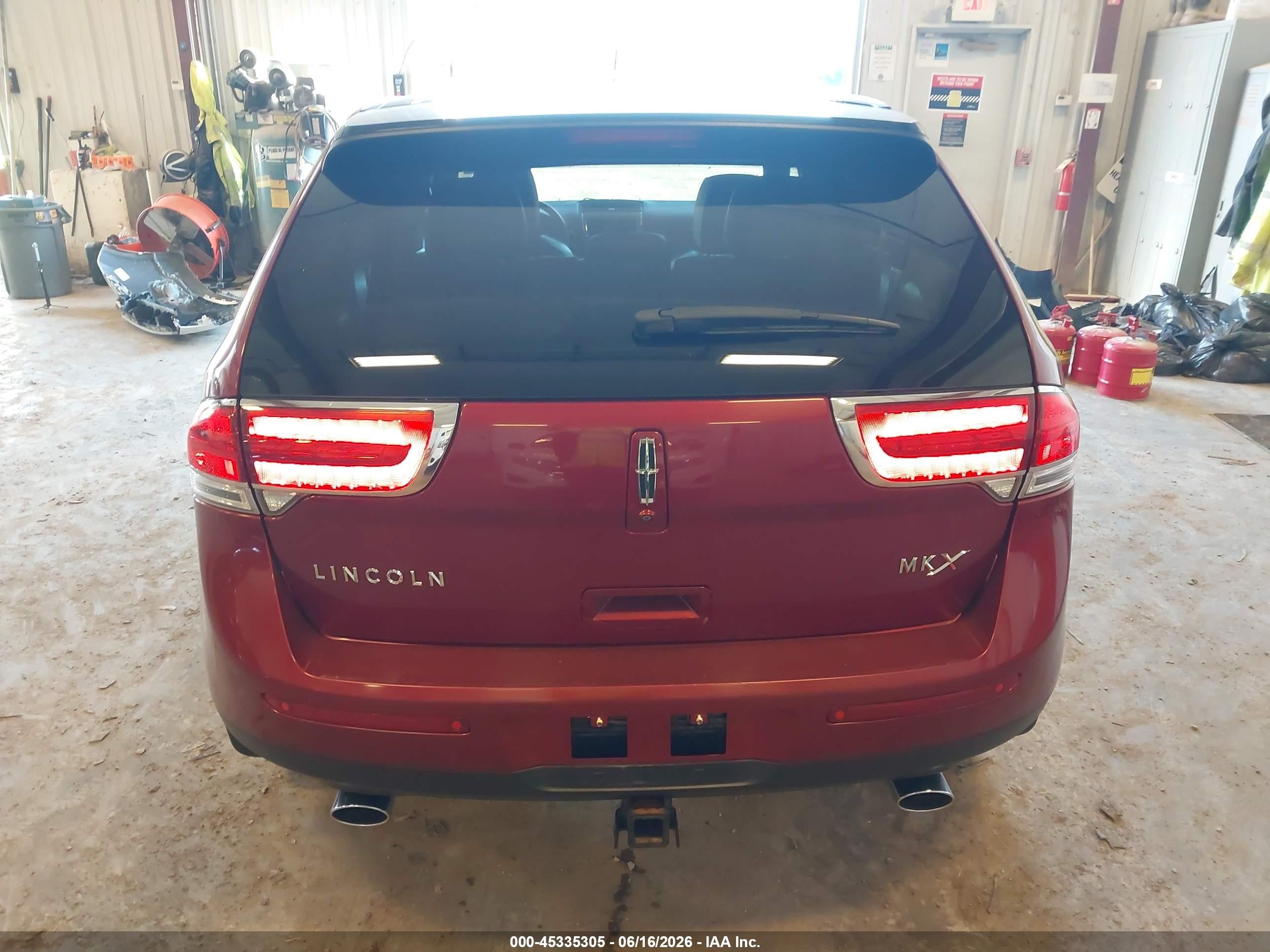 2014 Lincoln Mkx   Red vin: 2LMDJ6JK5EBL11642