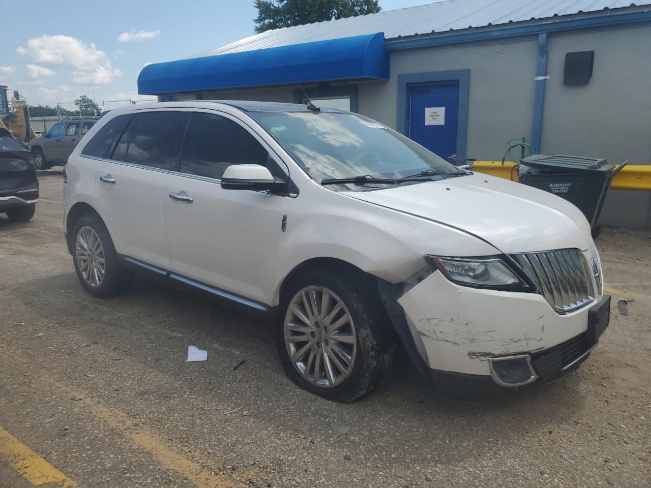 2015 Lincoln Mkx Белый vin: 2LMDJ6JK5FBL24764