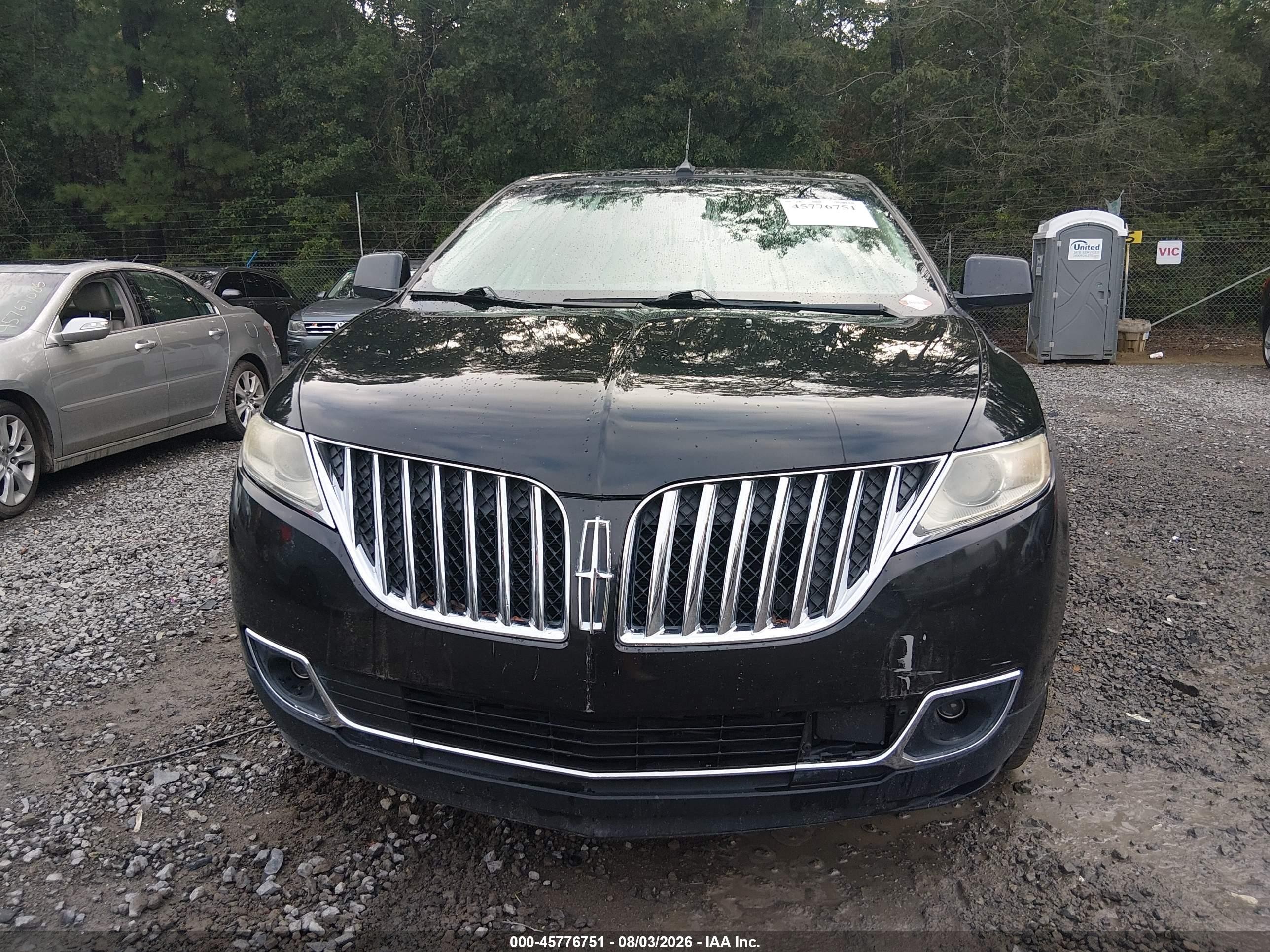 2011 Lincoln Mkx   Black vin: 2LMDJ6JK6BBJ09341