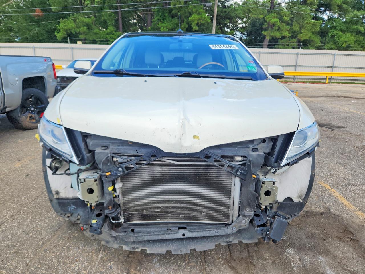 2013 Lincoln Mkx White vin: 2LMDJ6JK6DBL20509