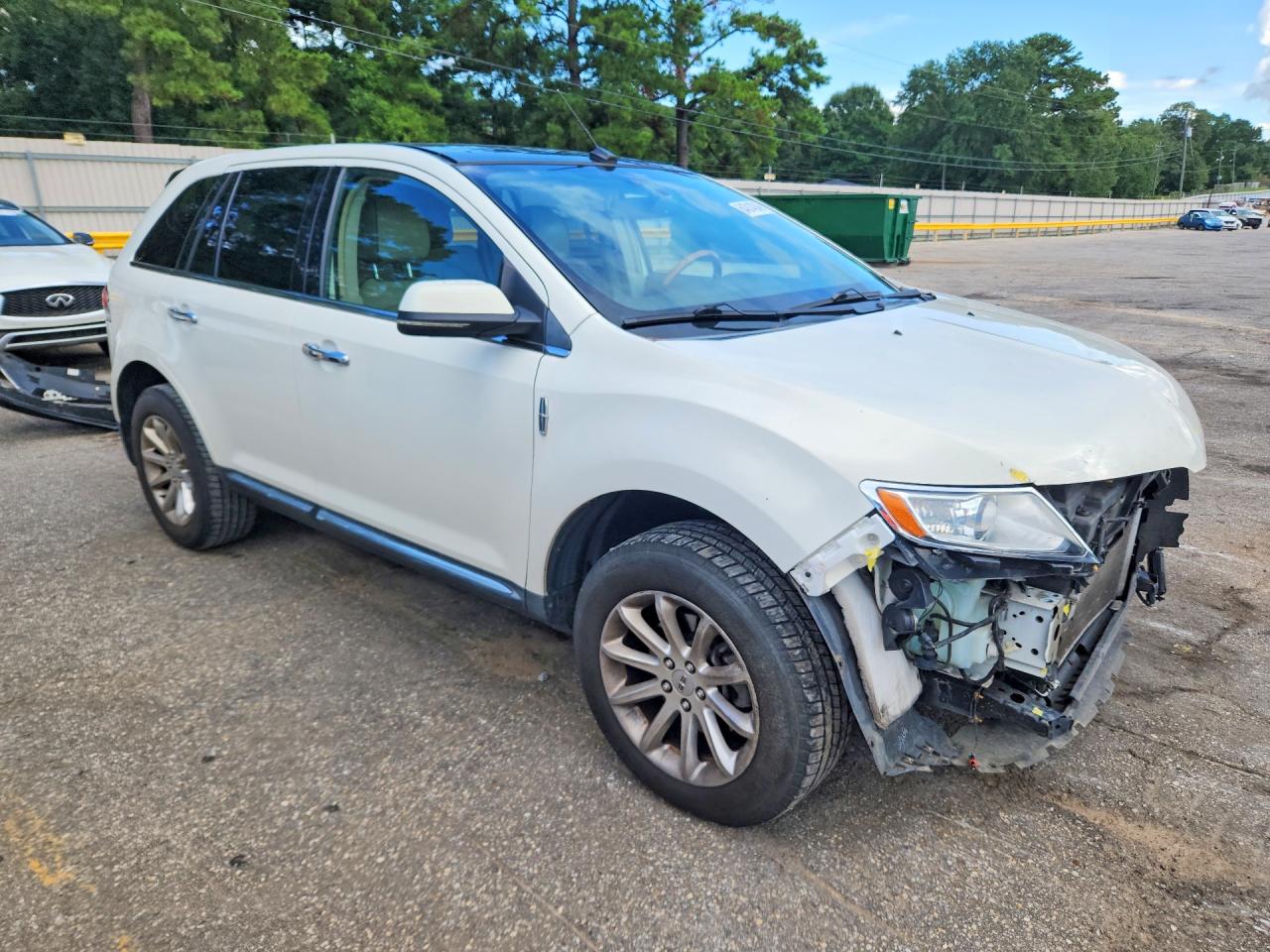 2013 Lincoln Mkx White vin: 2LMDJ6JK6DBL20509