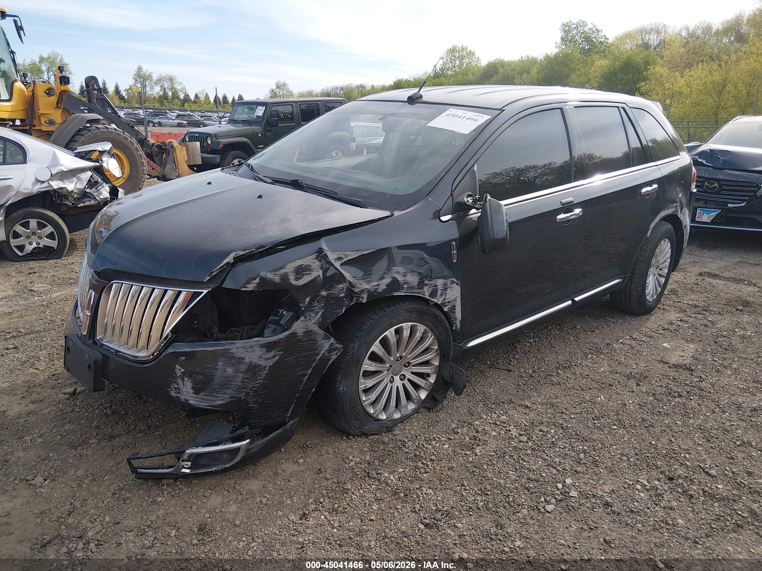 2013 Lincoln Mkx   Черный vin: 2LMDJ6JK6DBL21448