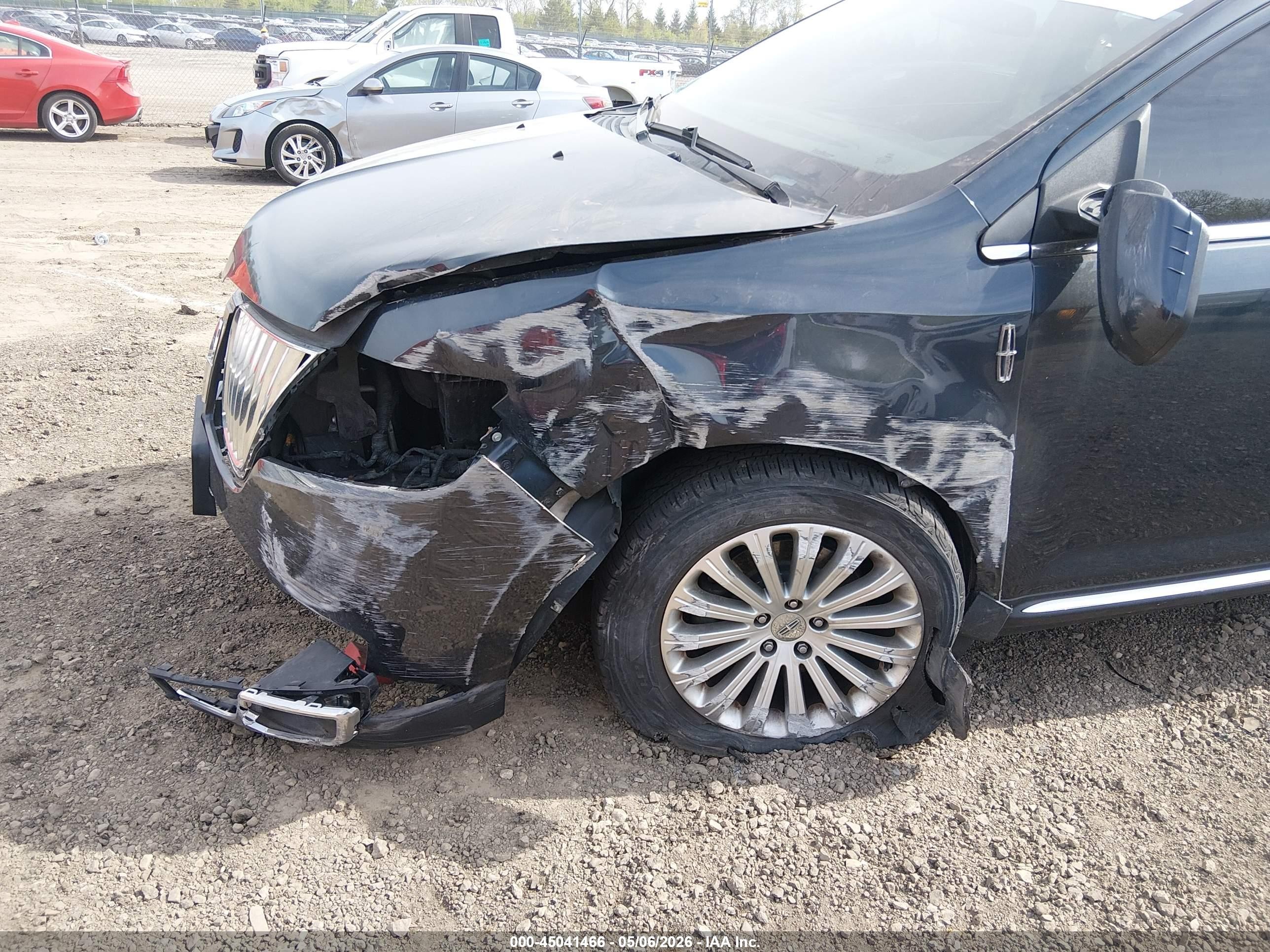 2013 Lincoln Mkx   Черный vin: 2LMDJ6JK6DBL21448