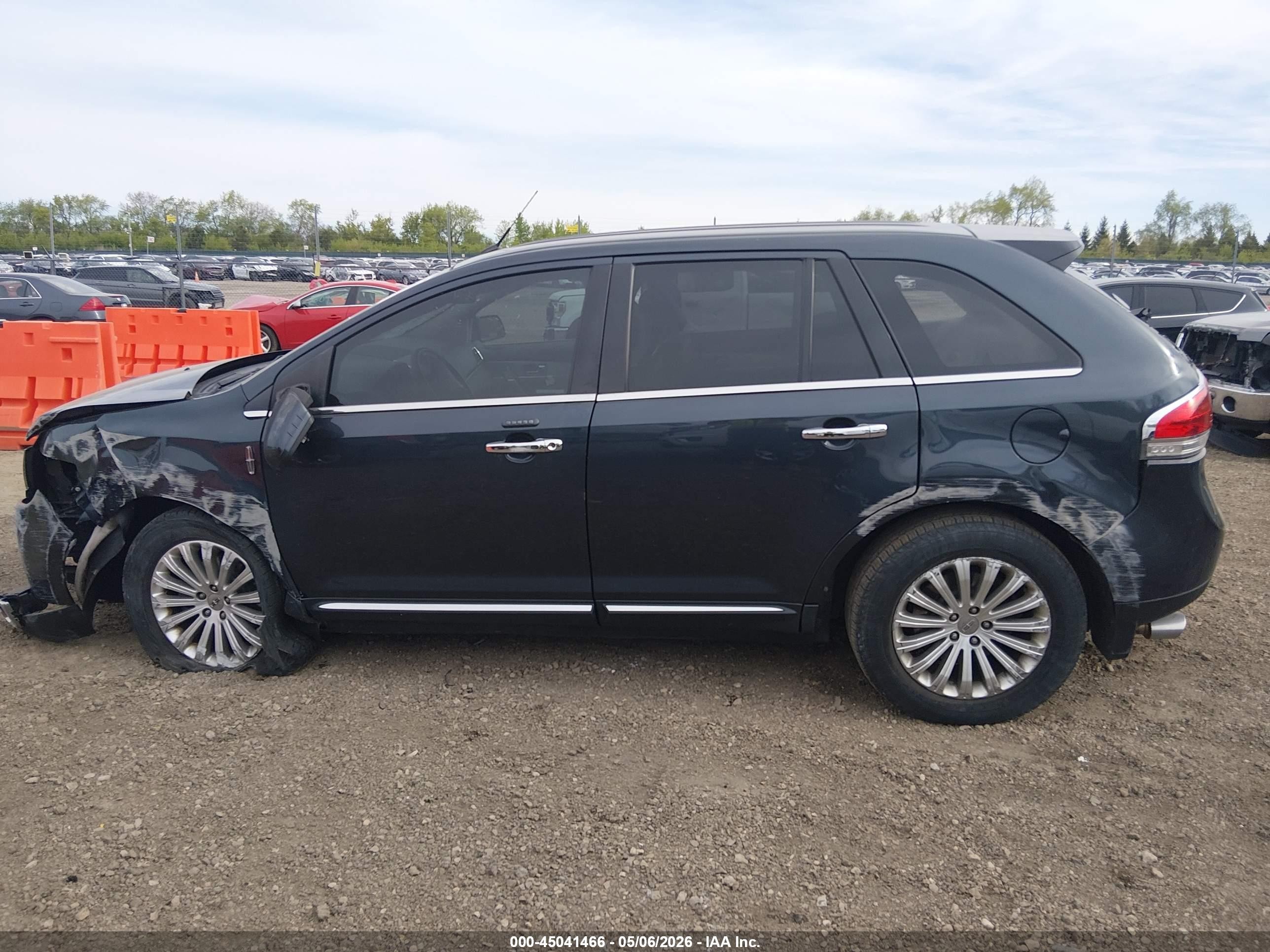 2013 Lincoln Mkx   Черный vin: 2LMDJ6JK6DBL21448