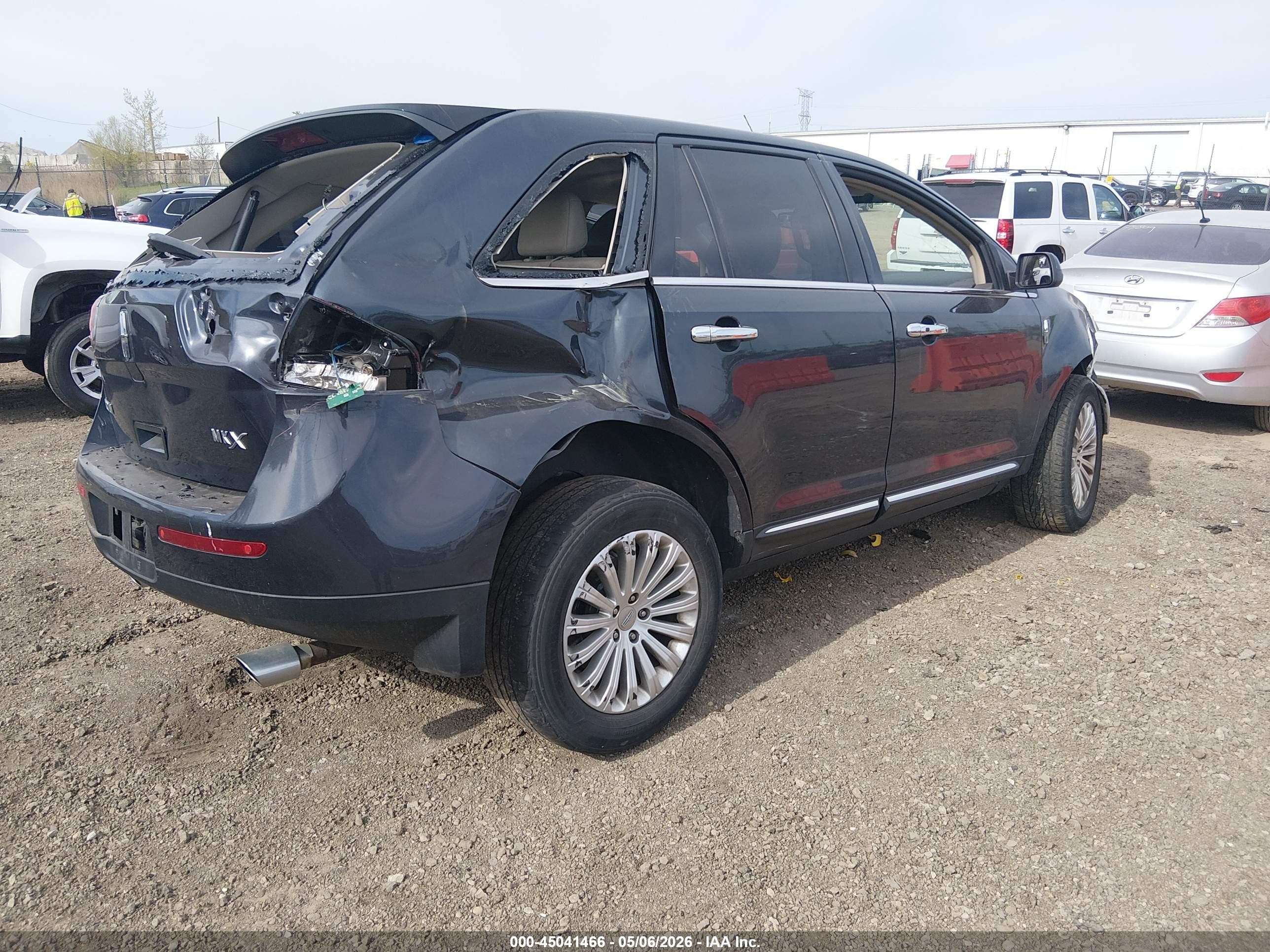 2013 Lincoln Mkx   Черный vin: 2LMDJ6JK6DBL21448