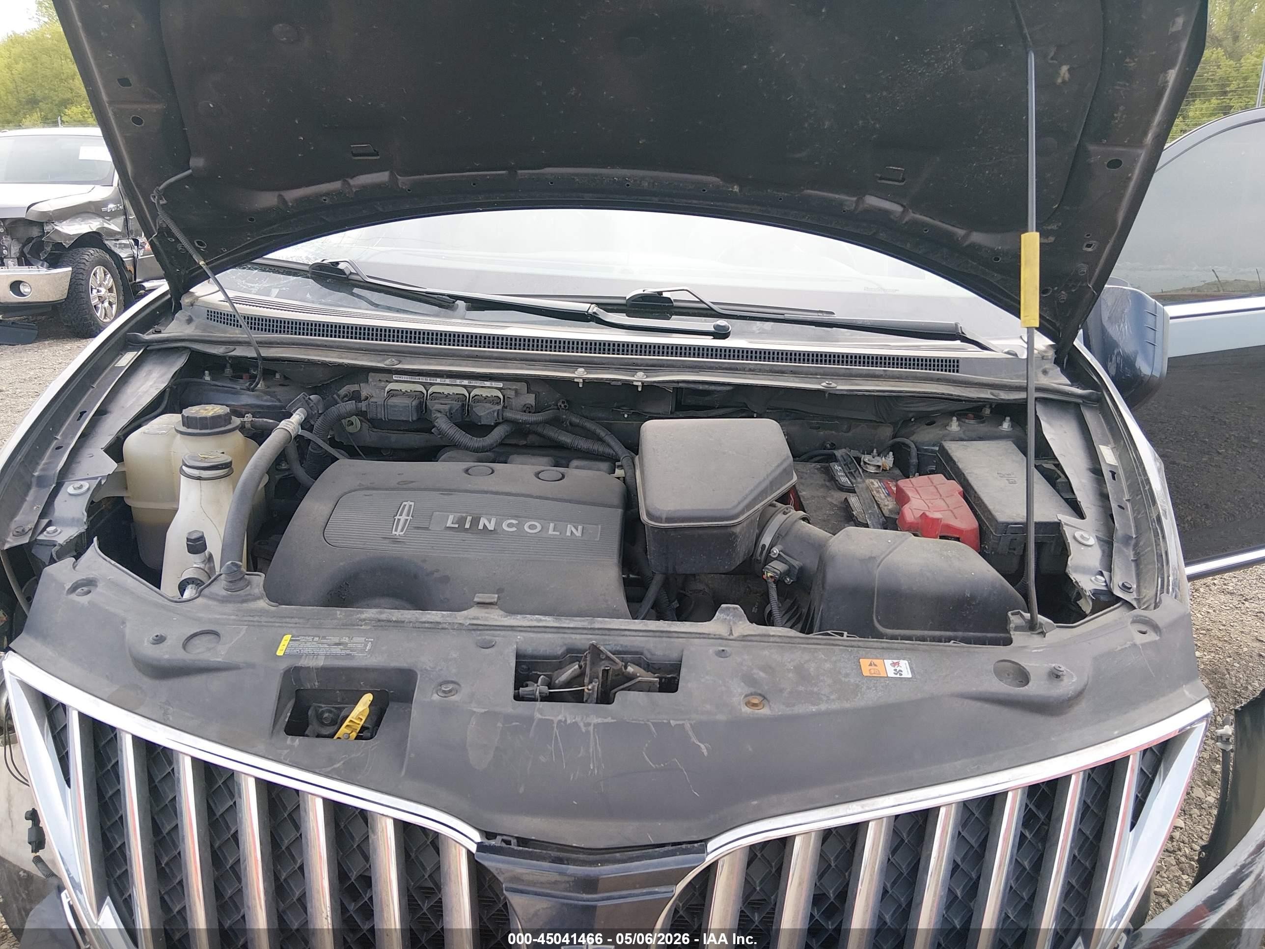 2013 Lincoln Mkx   Черный vin: 2LMDJ6JK6DBL21448