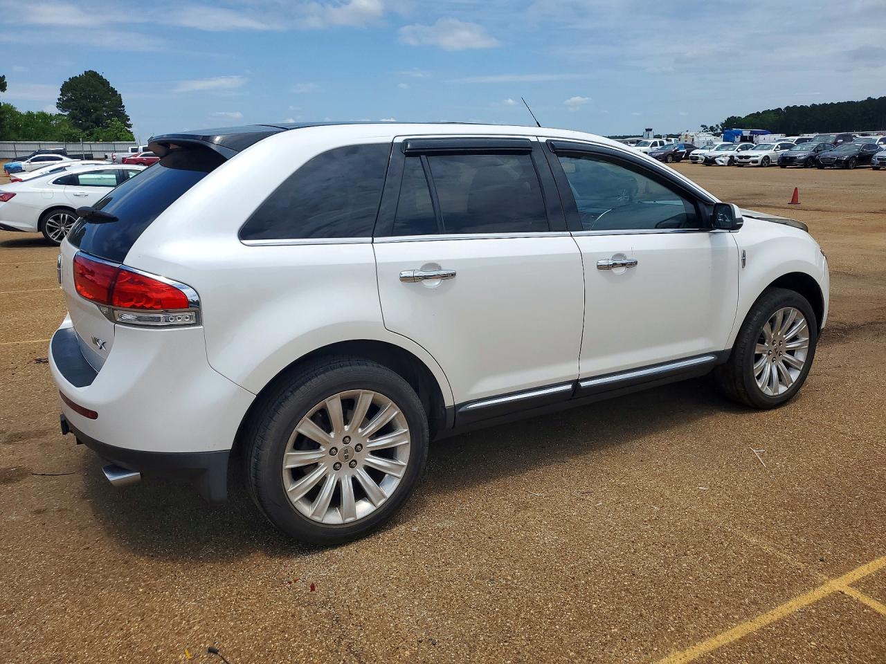 2013 Lincoln Mkx White vin: 2LMDJ6JK6DBL28979