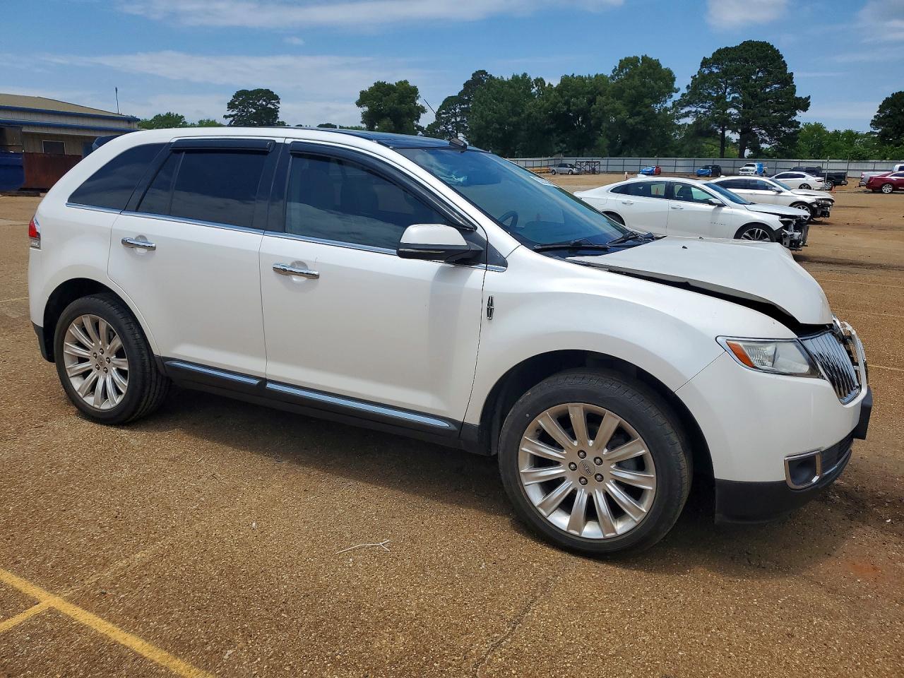 2013 Lincoln Mkx White vin: 2LMDJ6JK6DBL28979