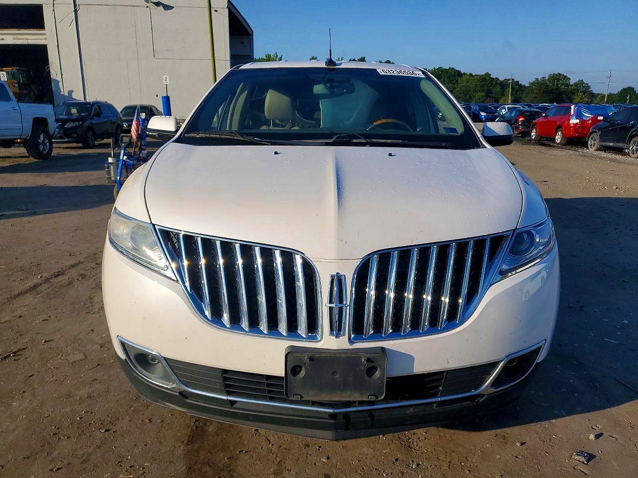 2014 Lincoln Mkx White vin: 2LMDJ6JK6EBL00357