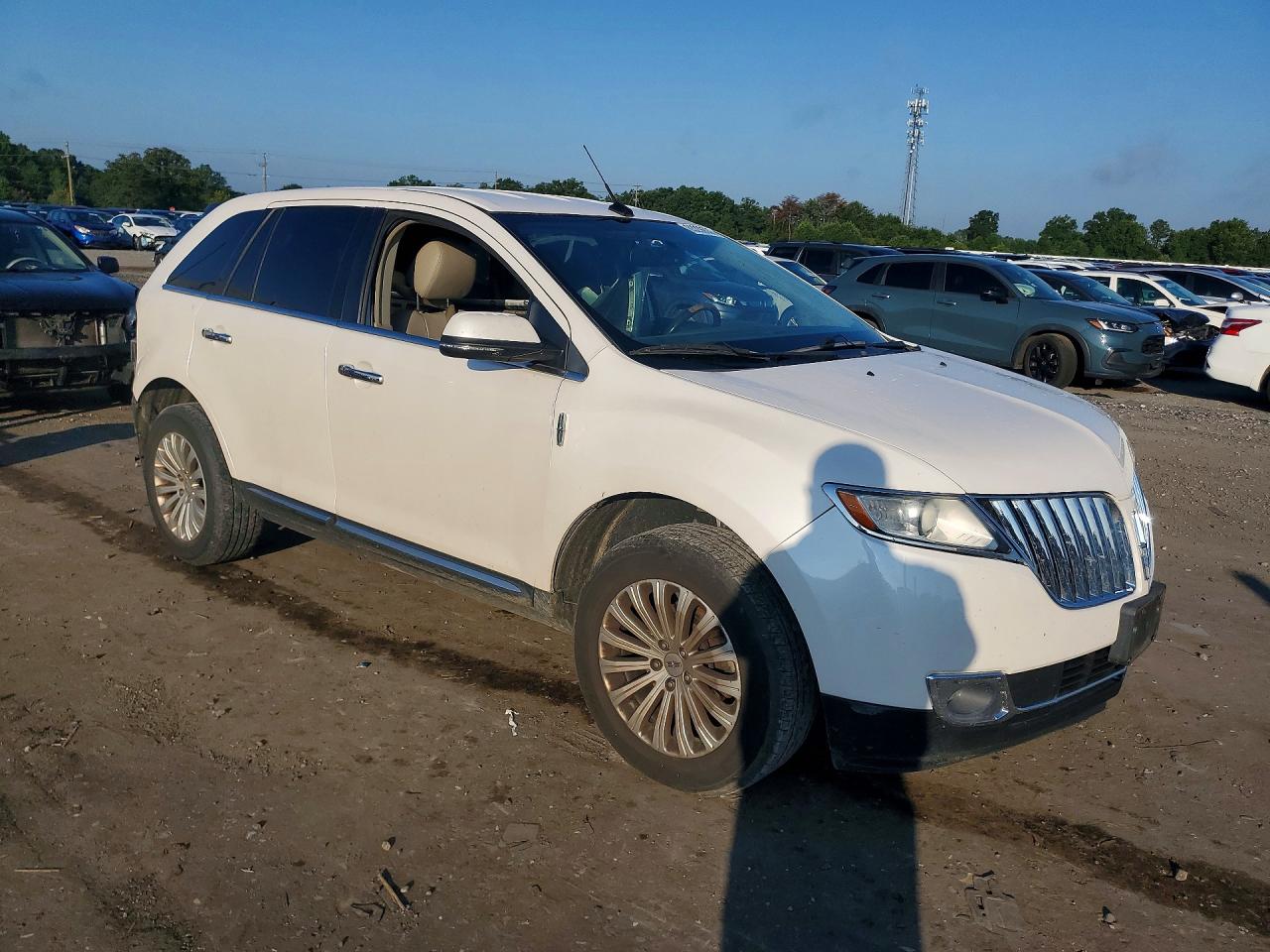2014 Lincoln Mkx White vin: 2LMDJ6JK6EBL00357