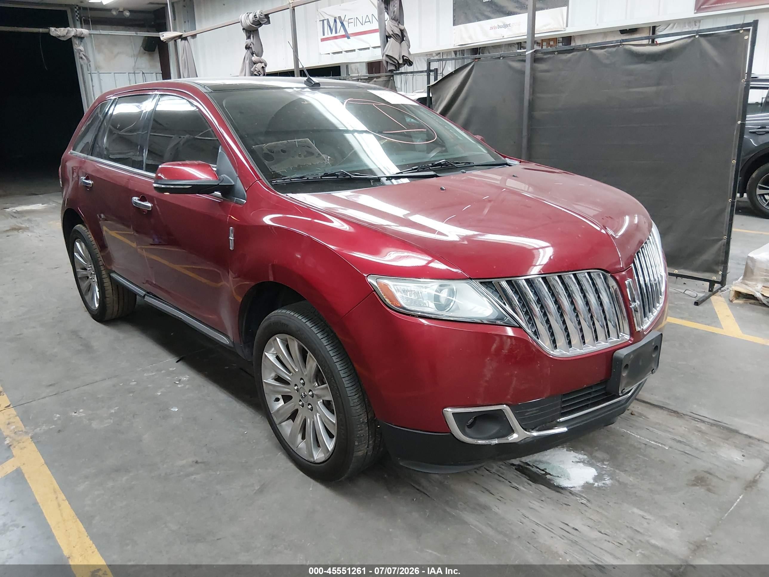 2014 Lincoln Mkx   Red vin: 2LMDJ6JK6EBL13500