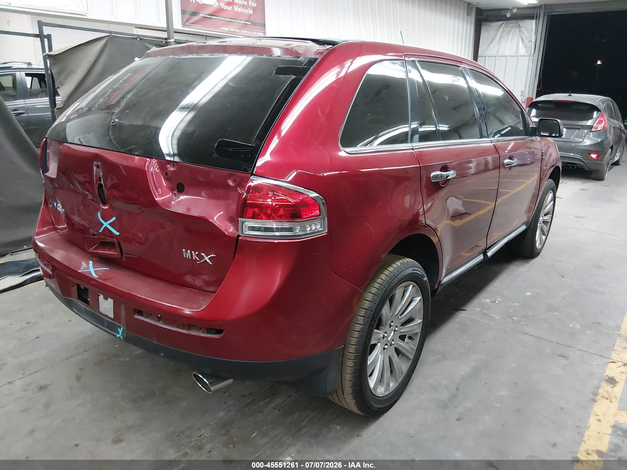 2014 Lincoln Mkx   Red vin: 2LMDJ6JK6EBL13500