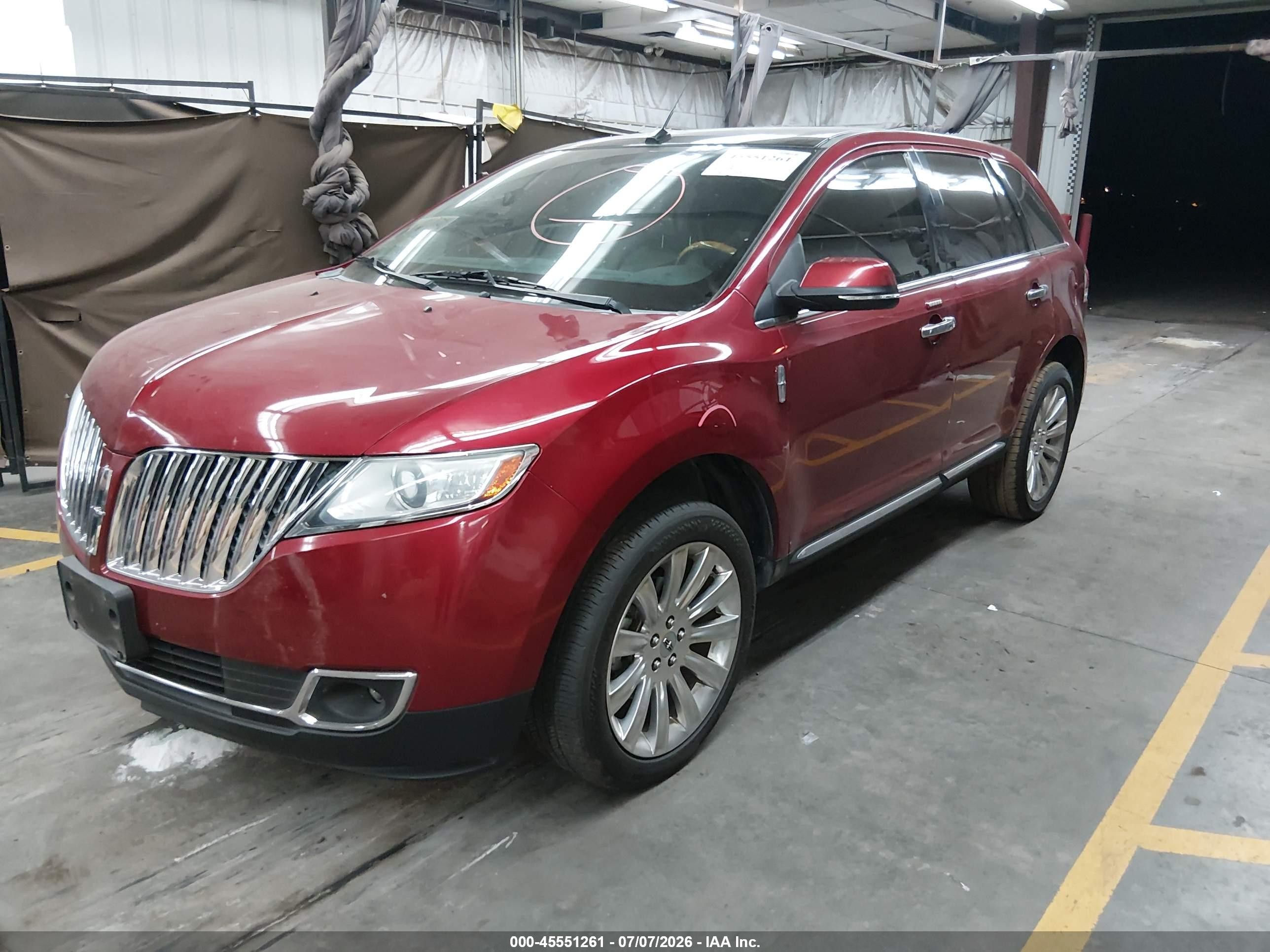 2014 Lincoln Mkx   Red vin: 2LMDJ6JK6EBL13500
