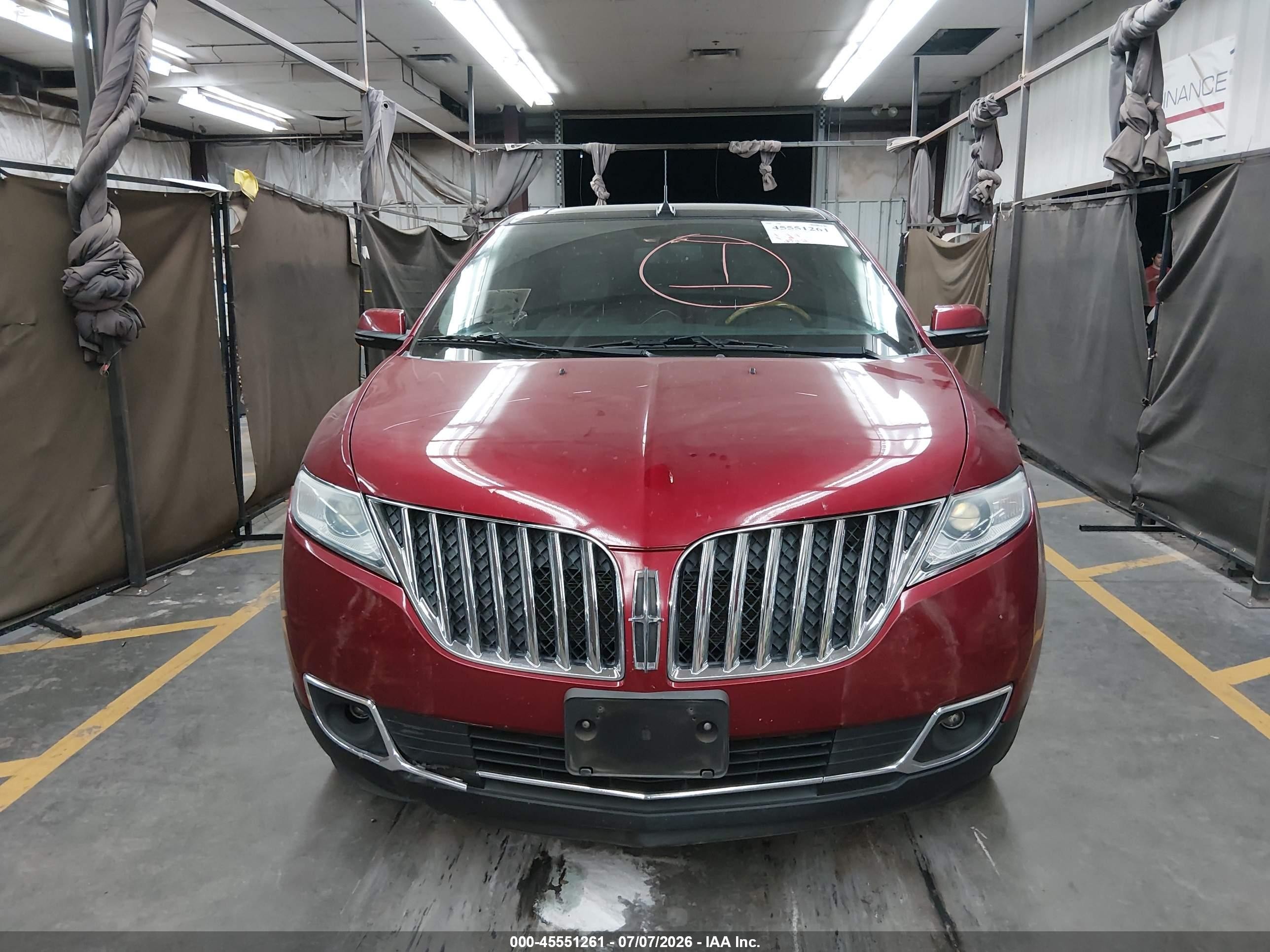 2014 Lincoln Mkx   Red vin: 2LMDJ6JK6EBL13500