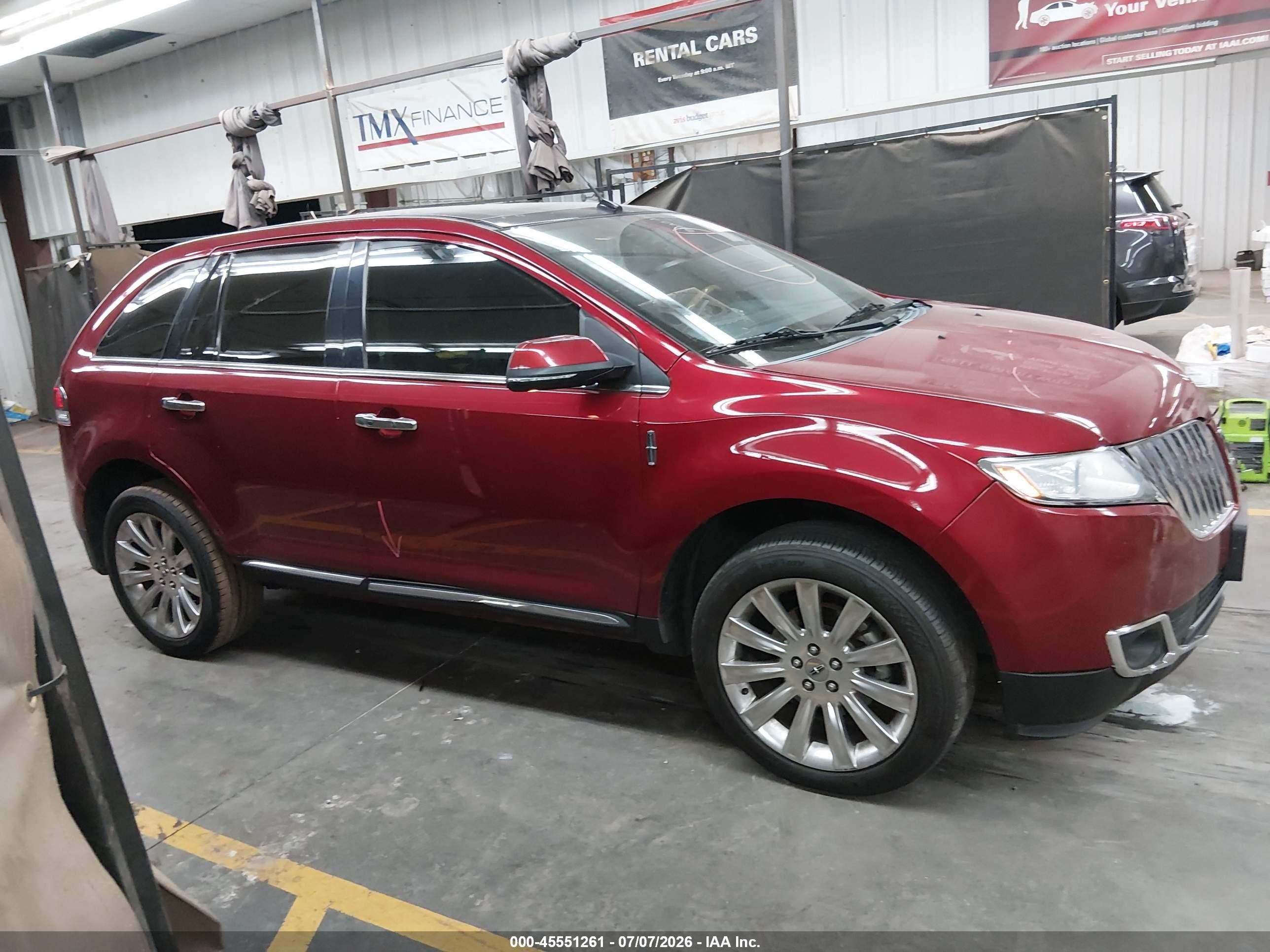 2014 Lincoln Mkx   Red vin: 2LMDJ6JK6EBL13500