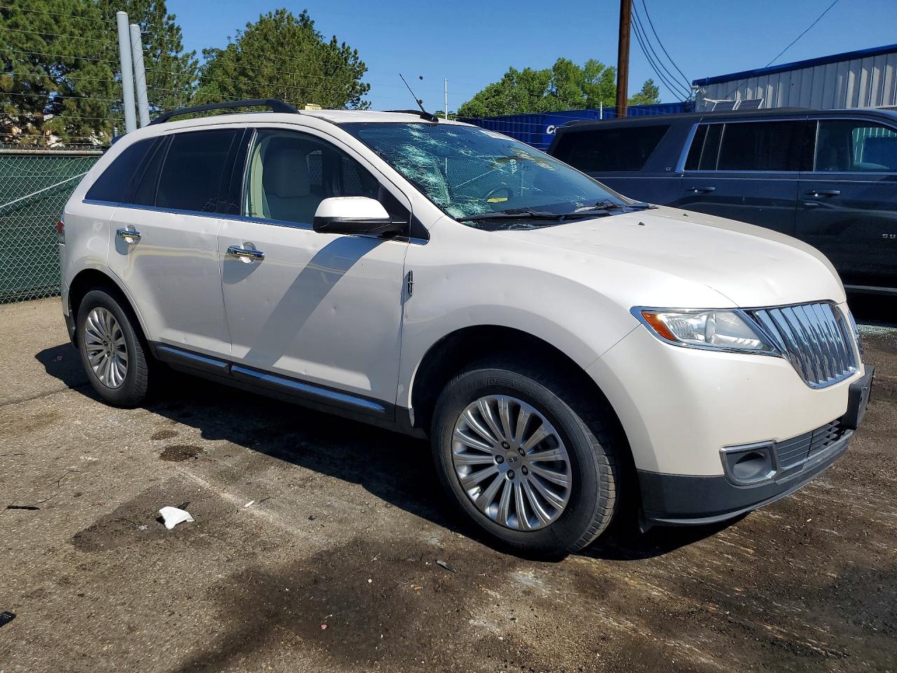 2011 Lincoln Mkx White vin: 2LMDJ6JK7BBJ23409