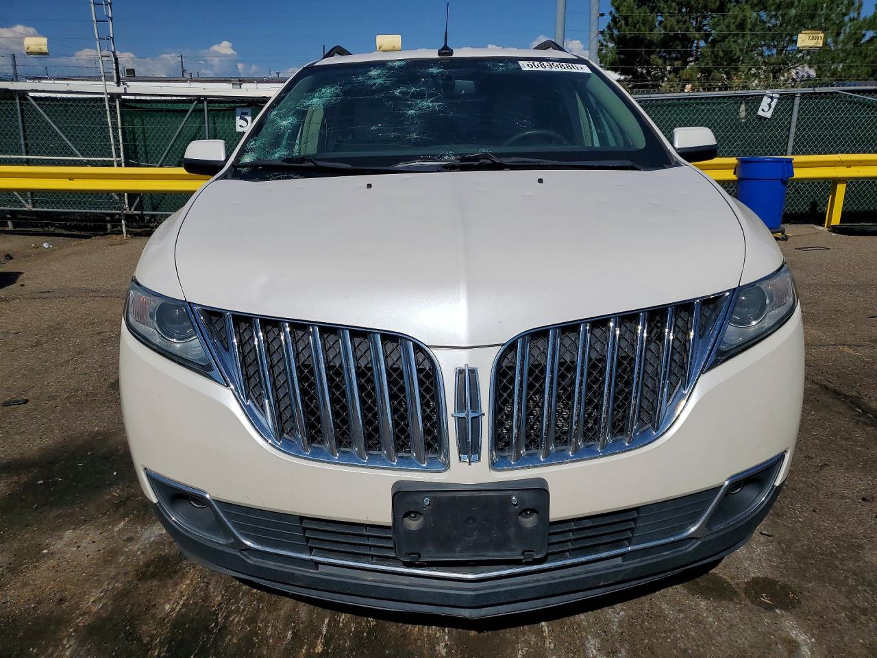2011 Lincoln Mkx White vin: 2LMDJ6JK7BBJ23409