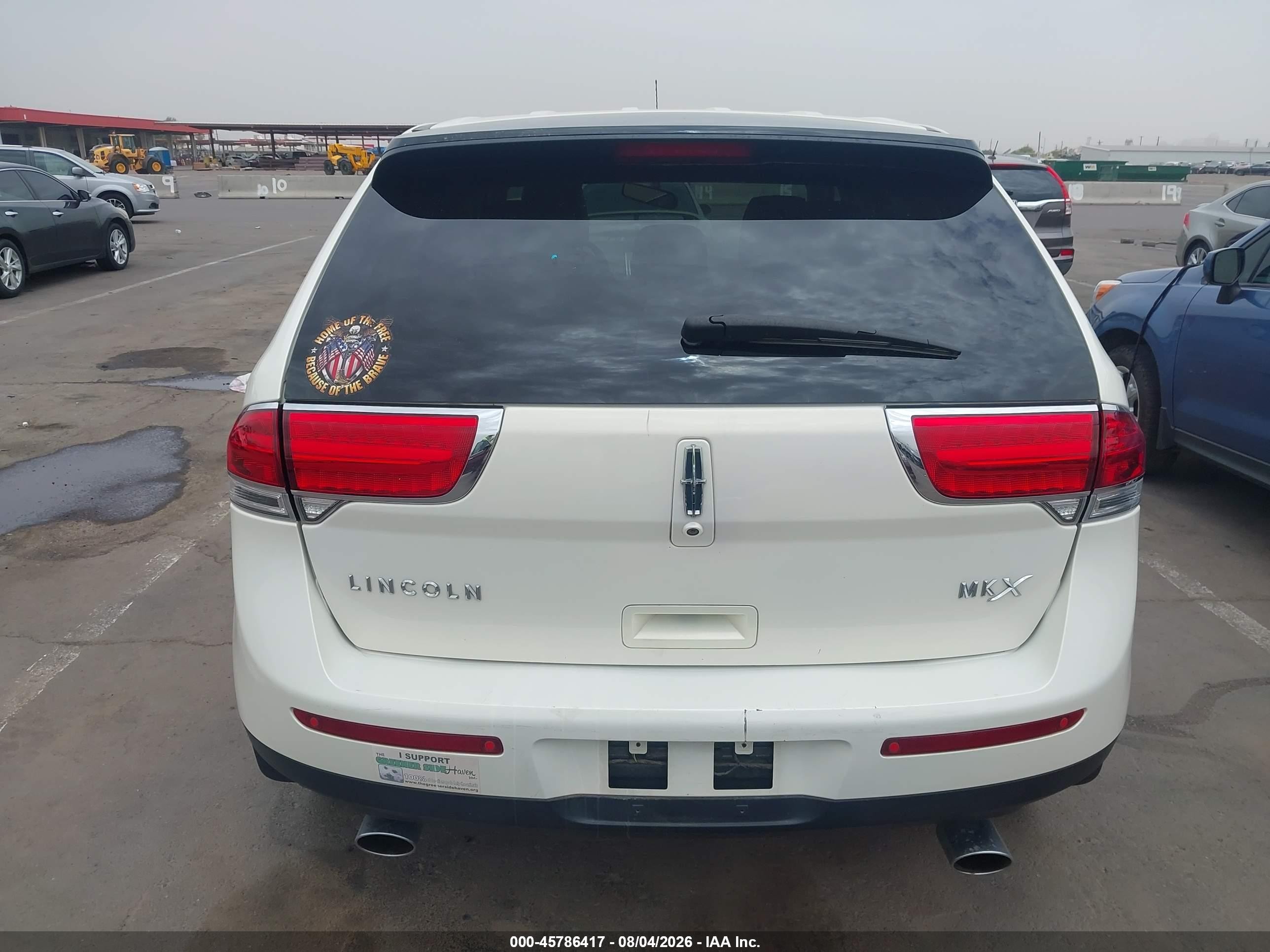 2013 Lincoln Mkx   White vin: 2LMDJ6JK7DBL00642