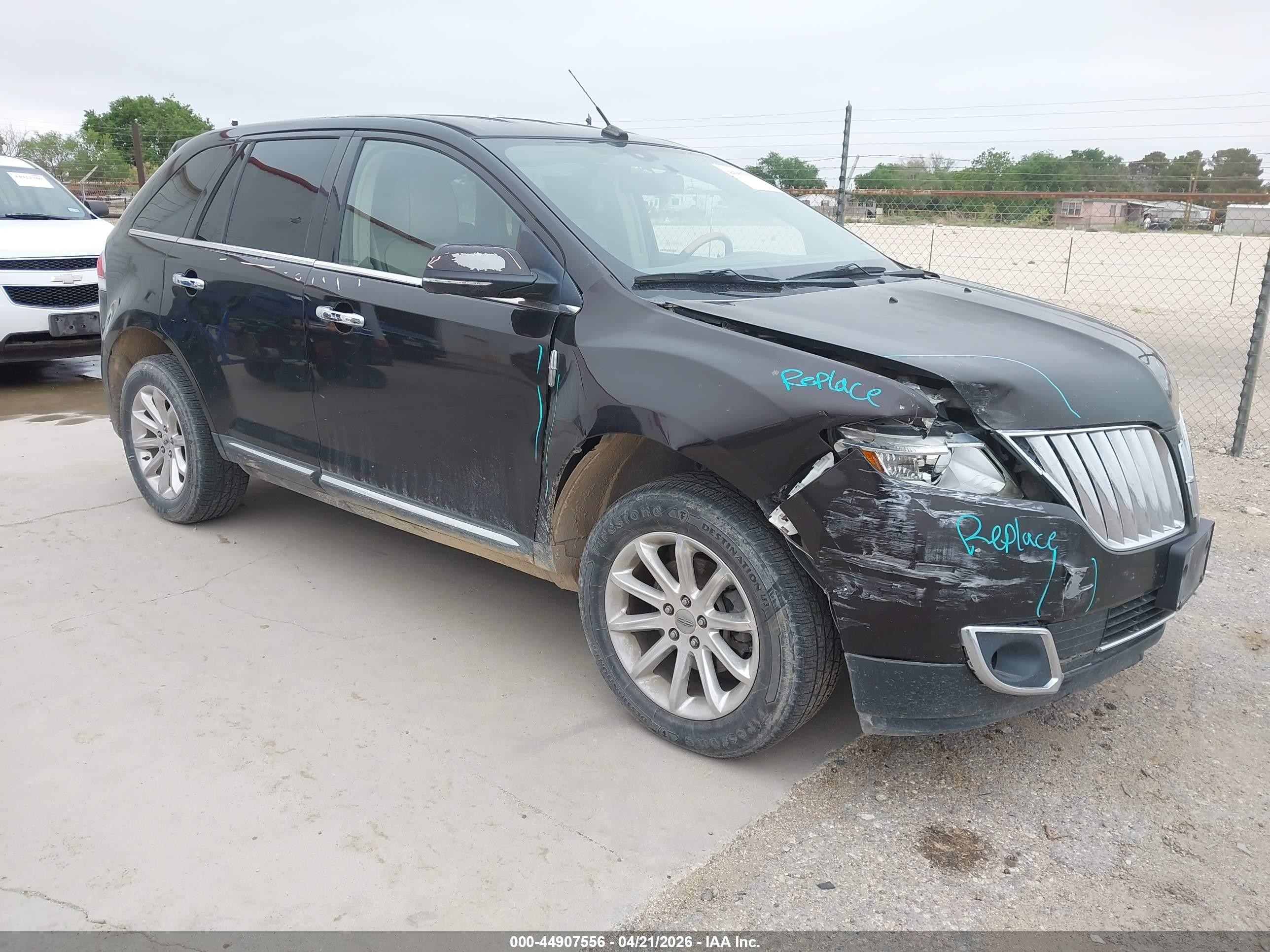 2013 Lincoln Mkx   Black vin: 2LMDJ6JK7DBL08918