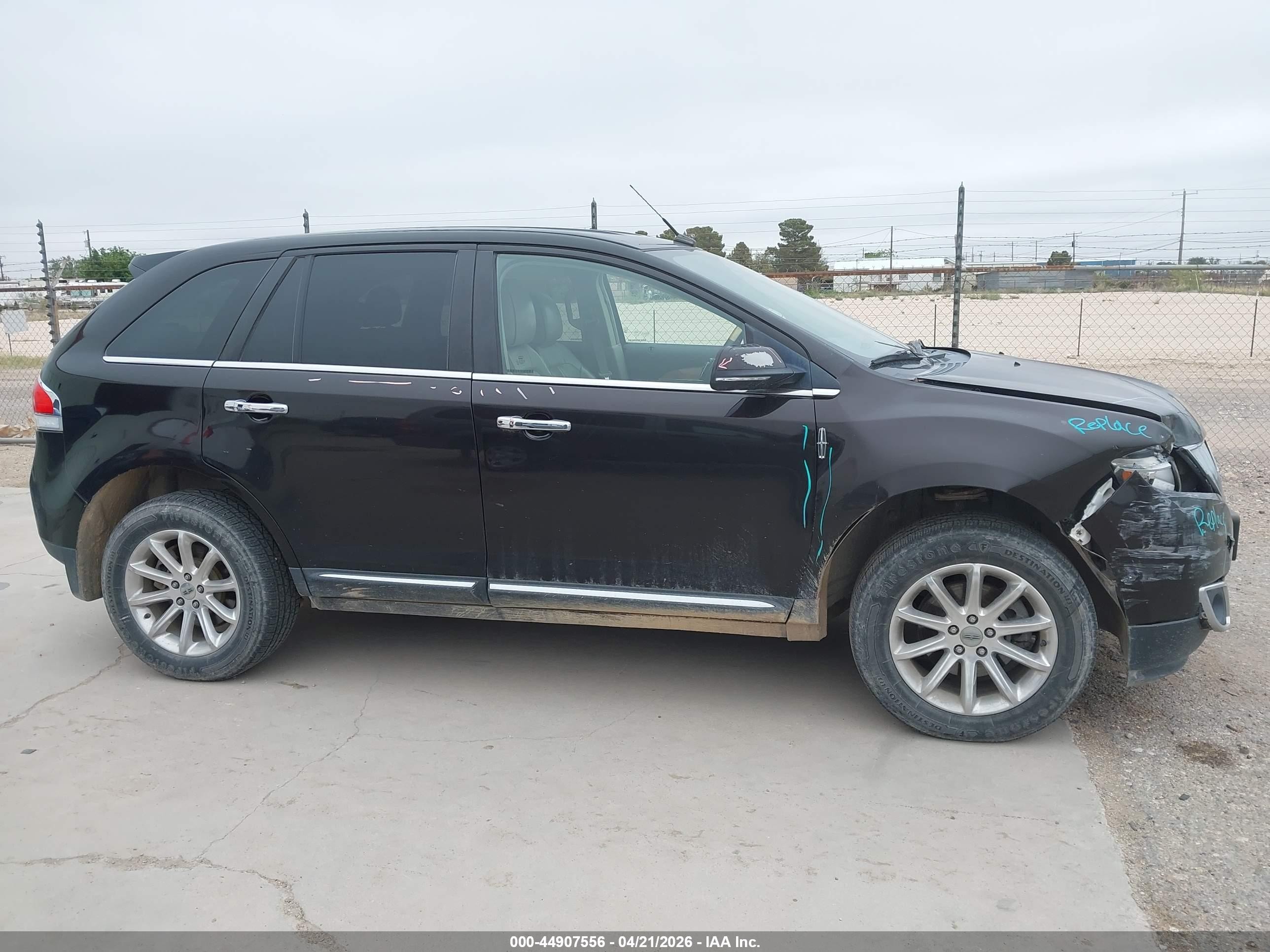 2013 Lincoln Mkx   Black vin: 2LMDJ6JK7DBL08918