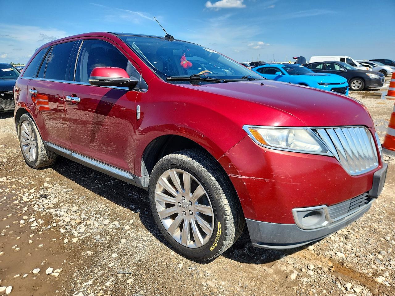 2013 Lincoln Mkx Red vin: 2LMDJ6JK7DBL11799